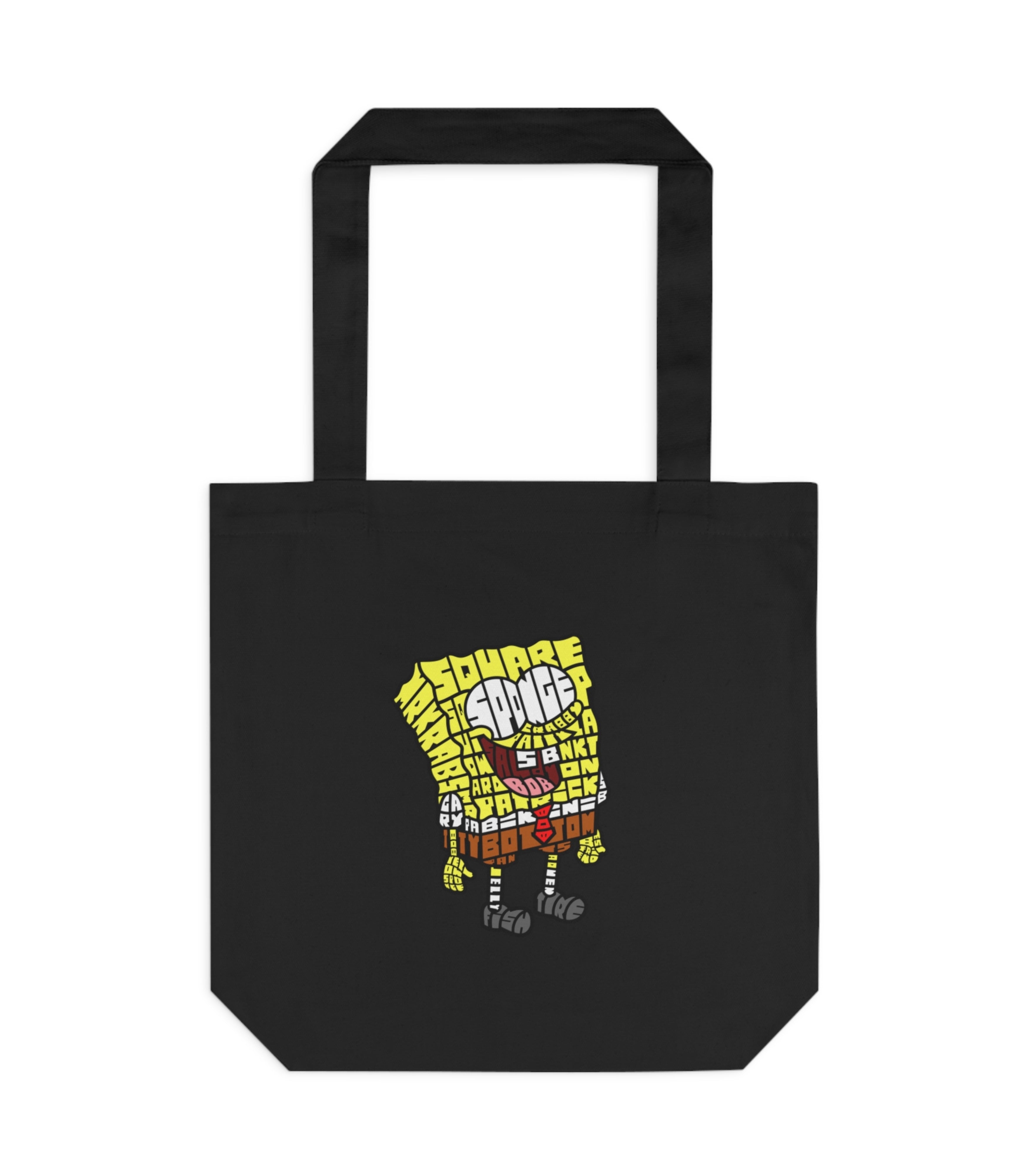SpongeBob Typography Tote Bag