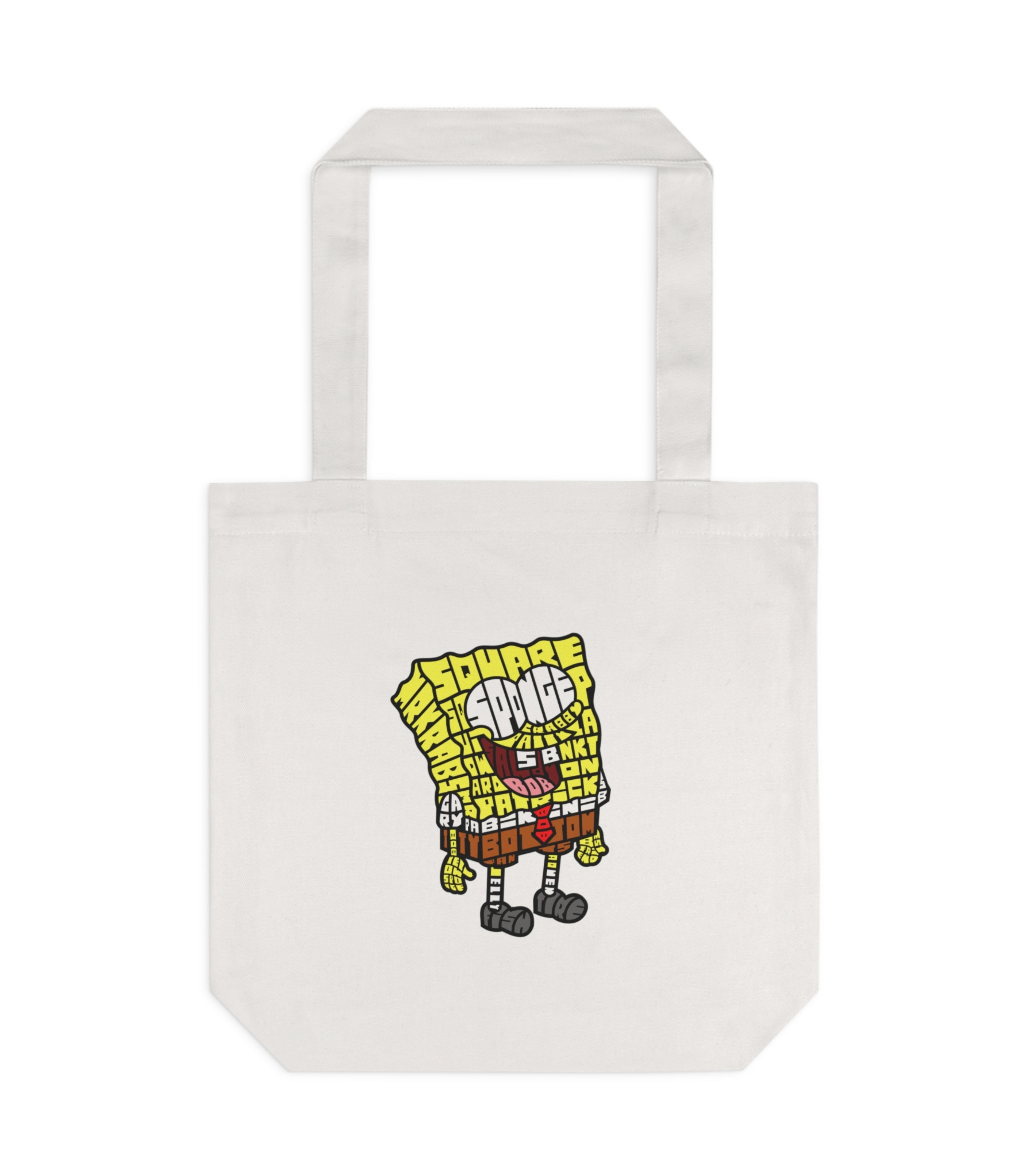 SpongeBob Typography Tote Bag