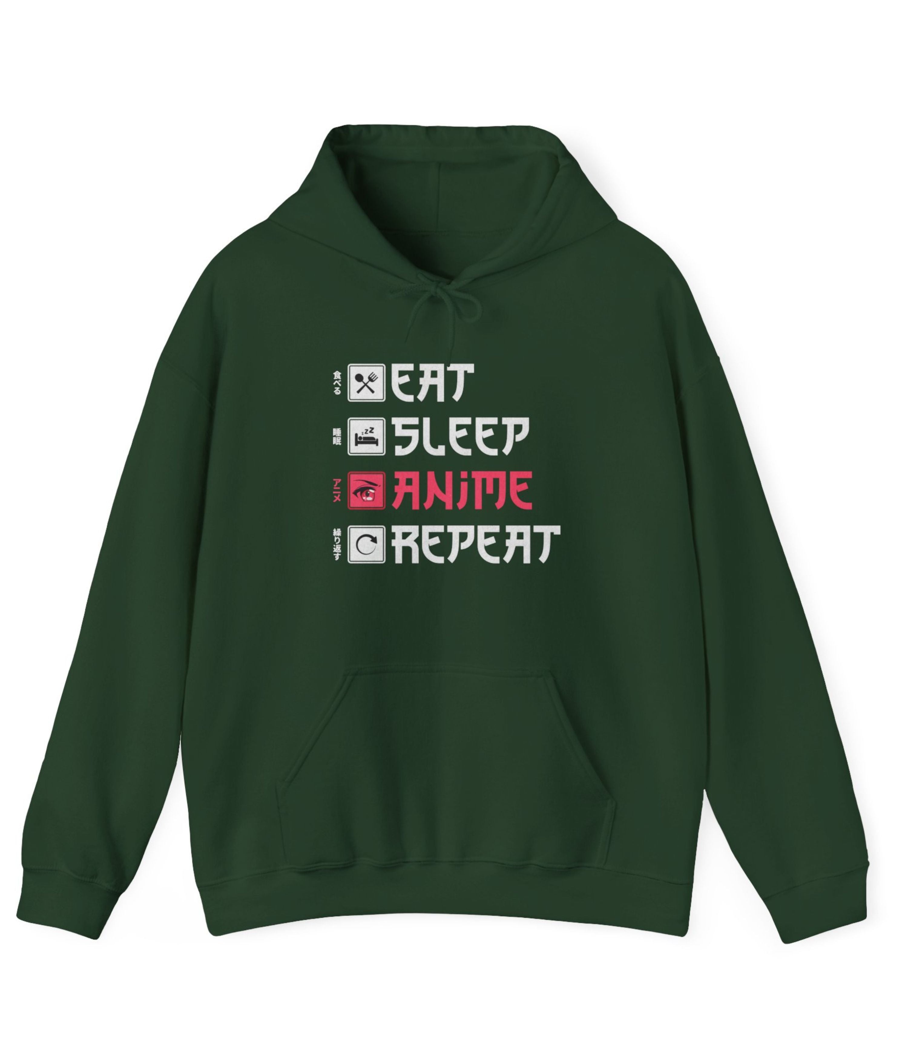Eat Sleep Anime Repeat Hoodie