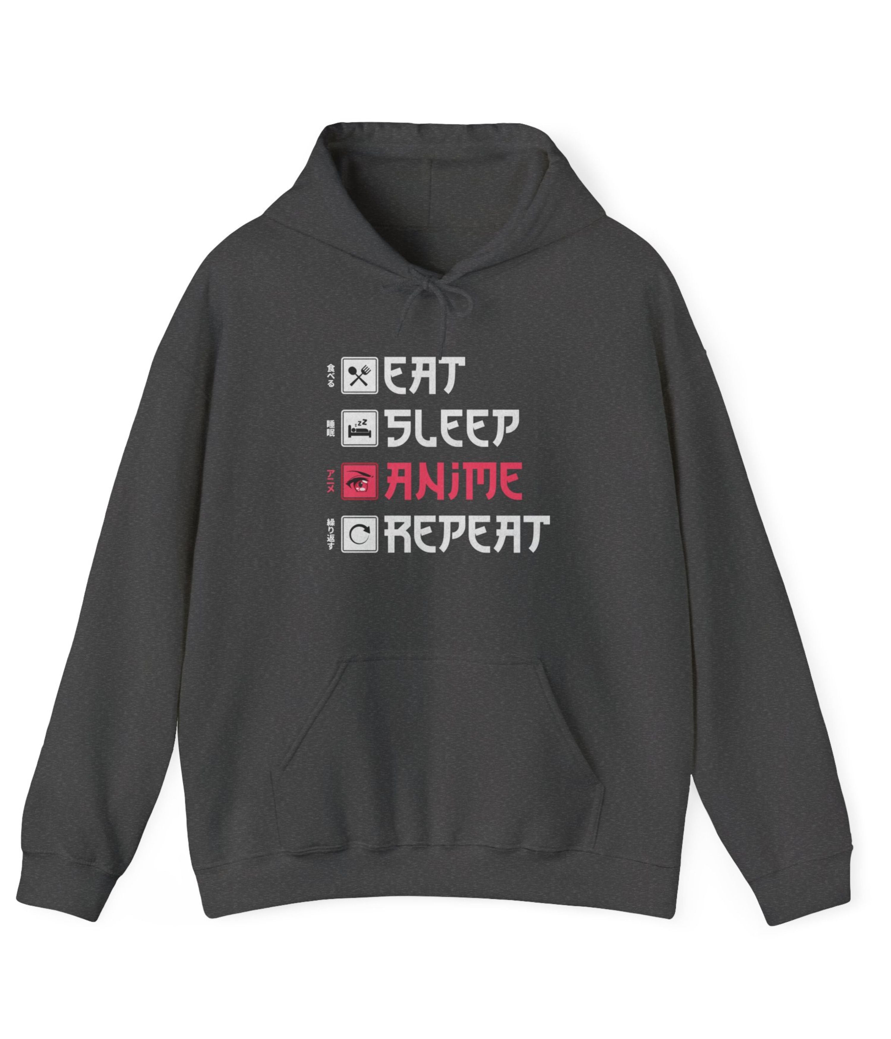 Eat Sleep Anime Repeat Hoodie