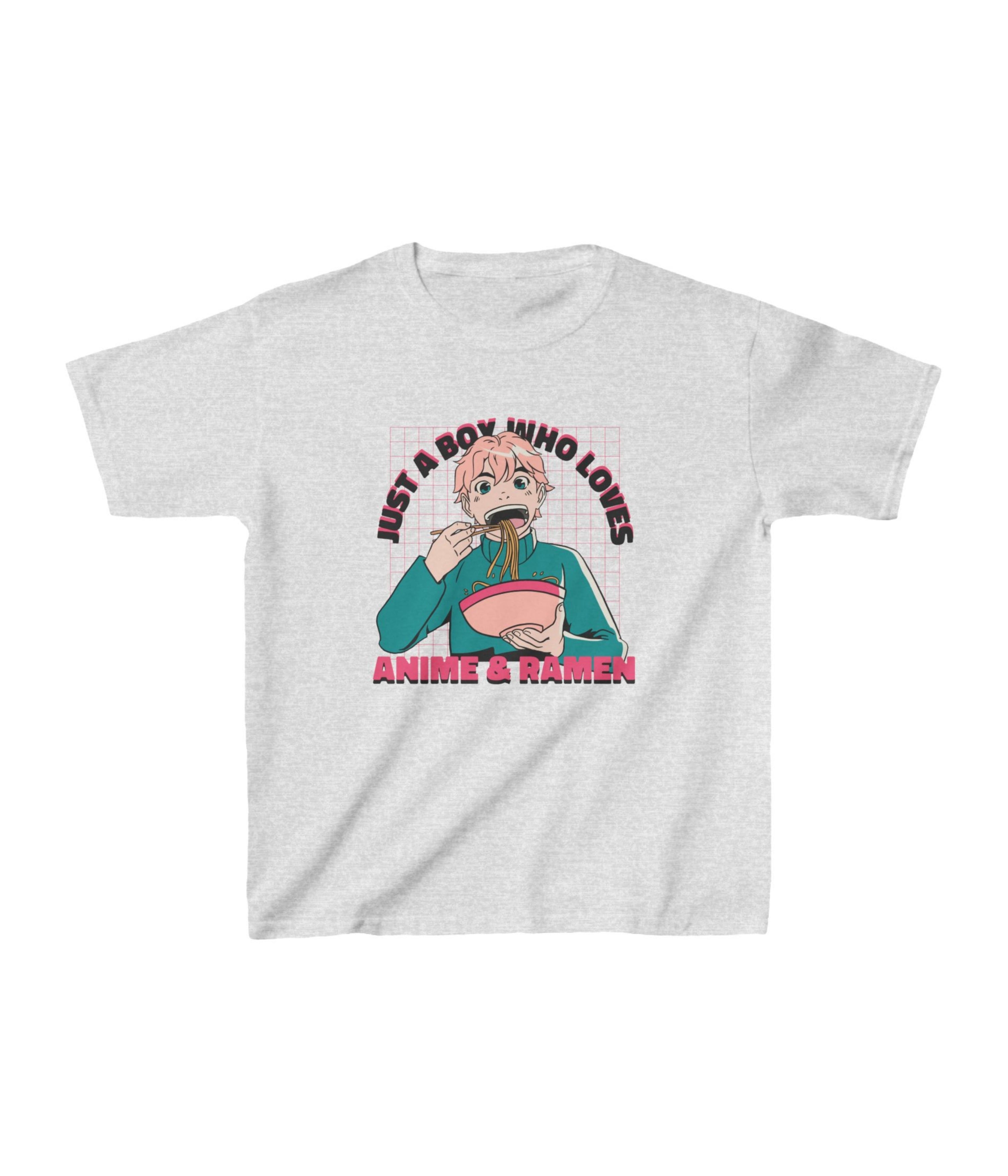 Just A Boy Who loves Anime and Ramen Kids Tee