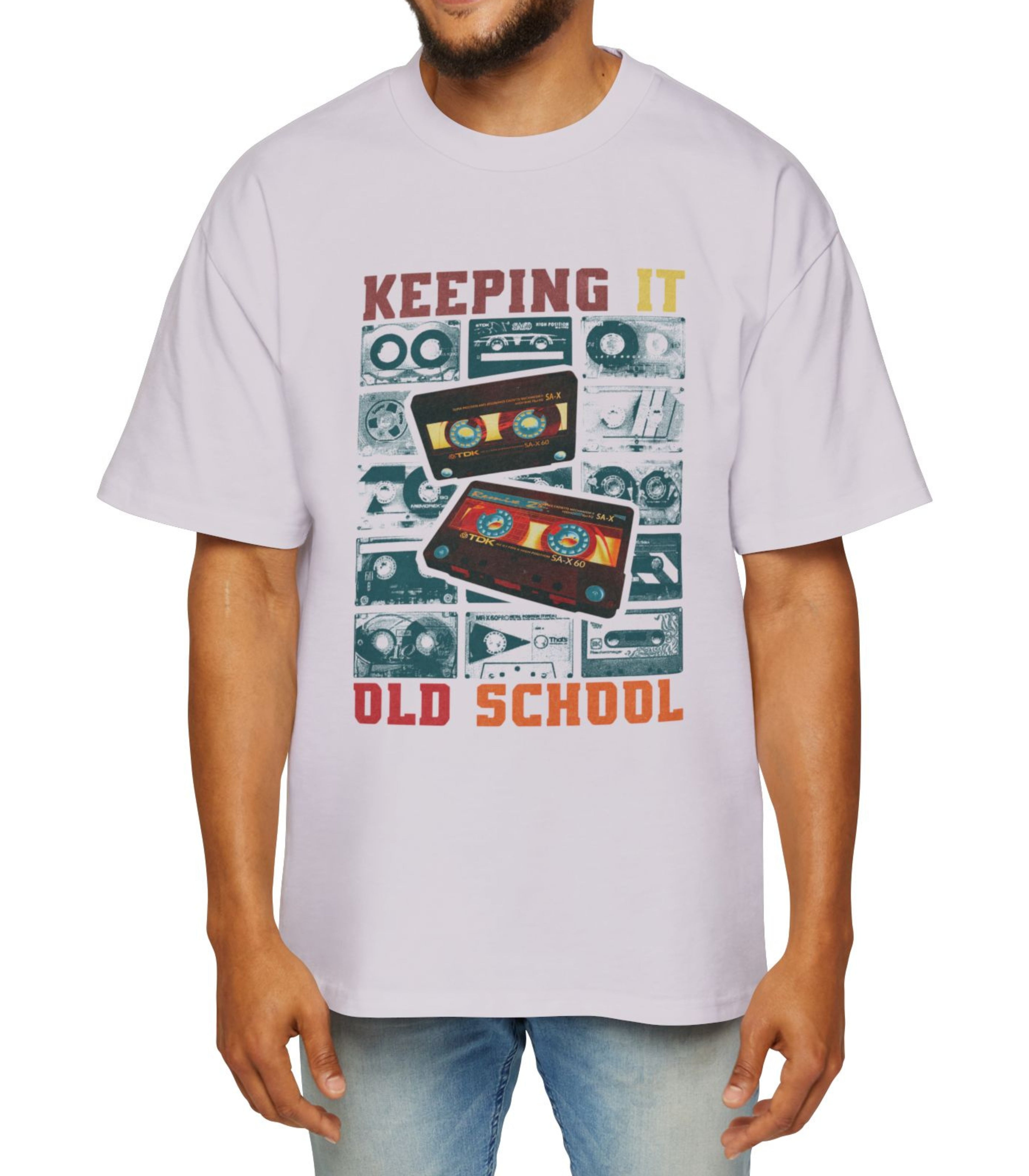 Keeping It Old School Men's Oversized Tee