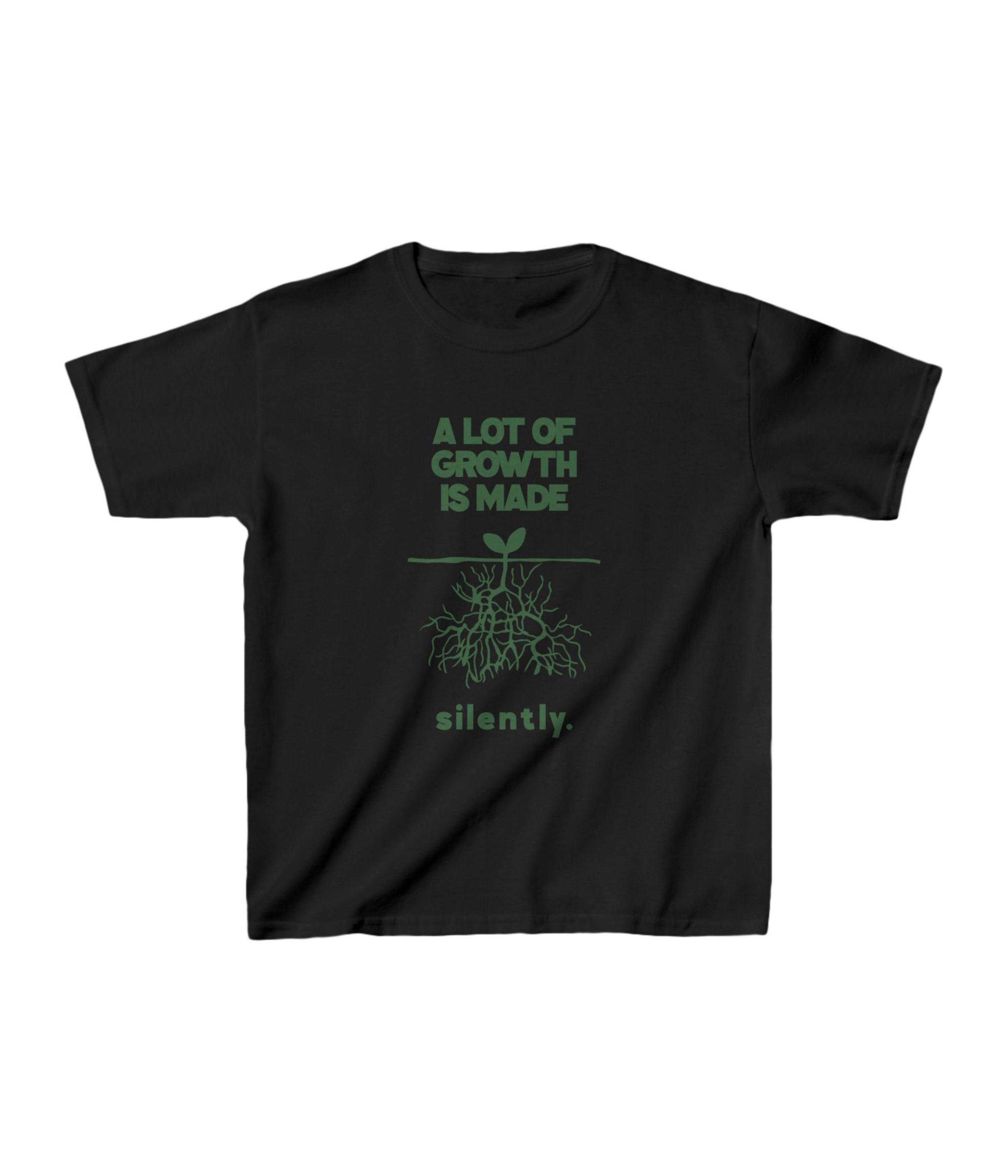 A Lot Of Growth Is Made Silently Kids Tee