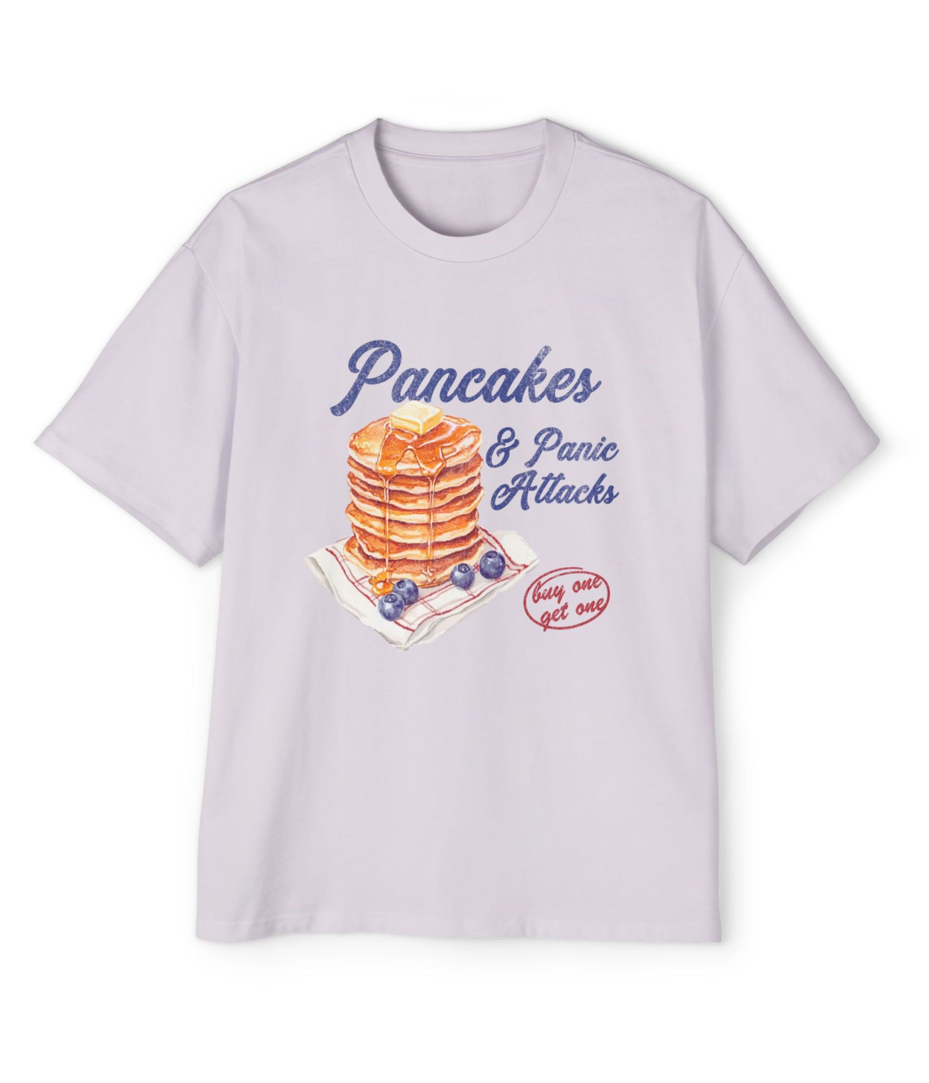 Pancakes Panic Men's Oversized Tee