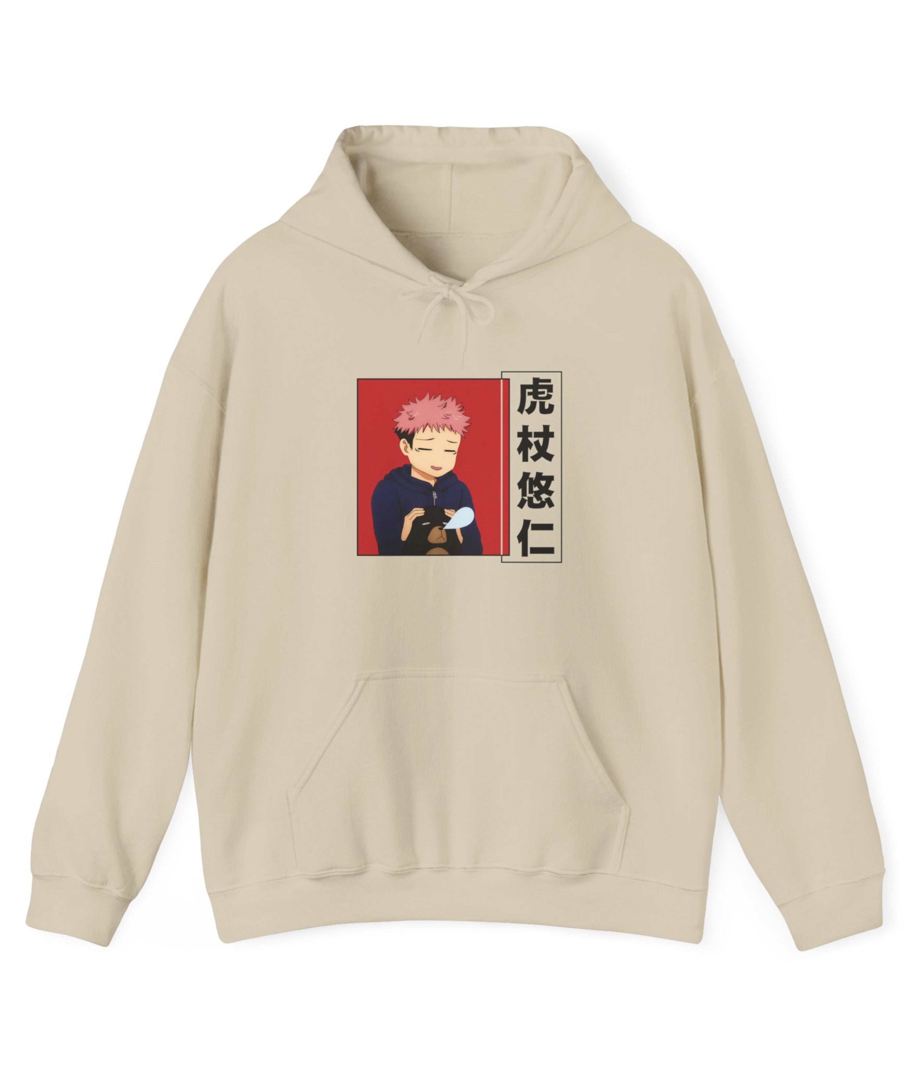 Yuuji with Tsukamoto Bear Hoodie