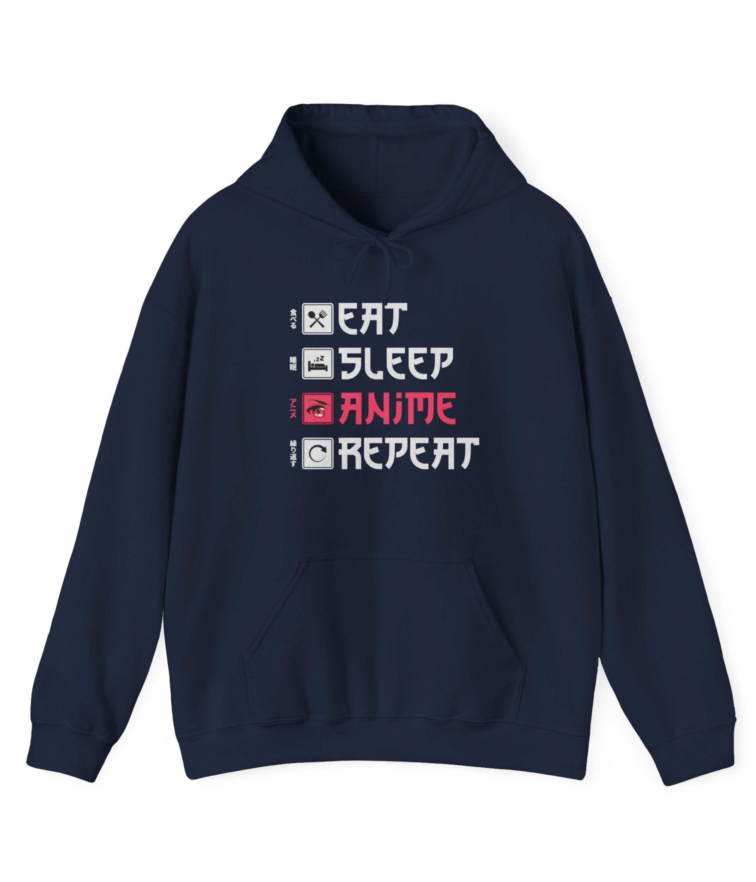 Eat Sleep Anime Repeat Hoodie