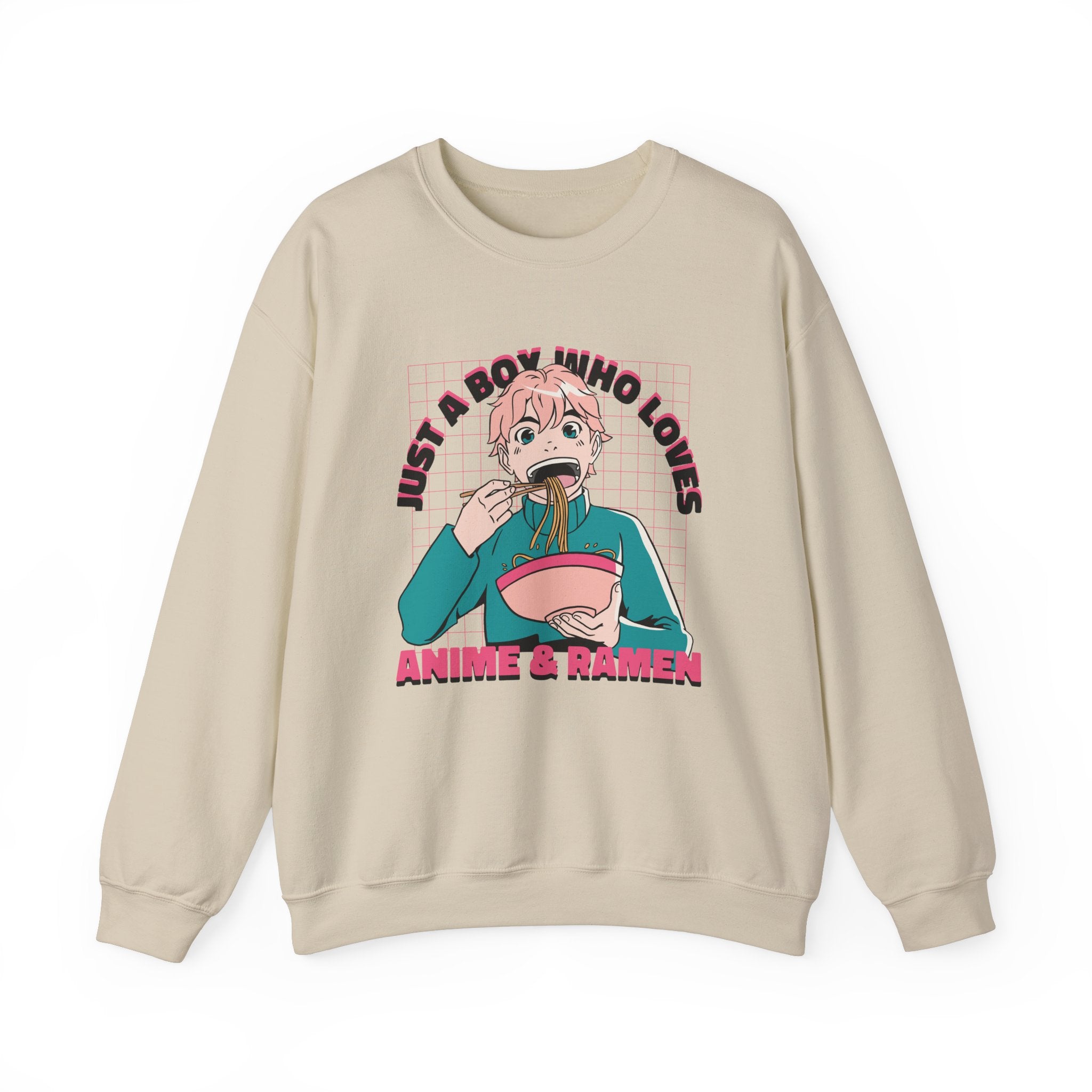 Just A Boy Who loves Anime and Ramen Sweatshirt