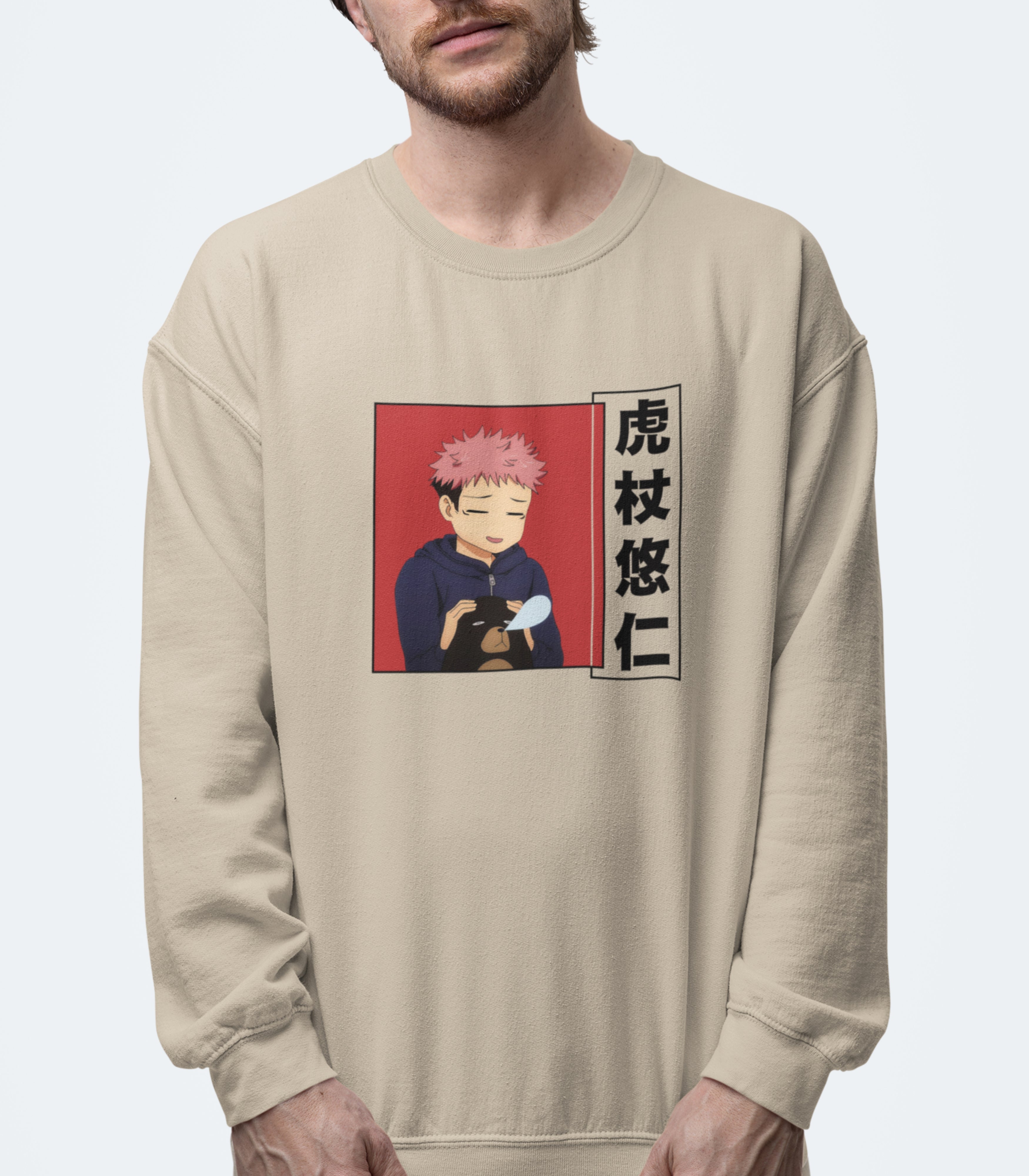 Yuuji with Tsukamoto Bear Sweatshirt