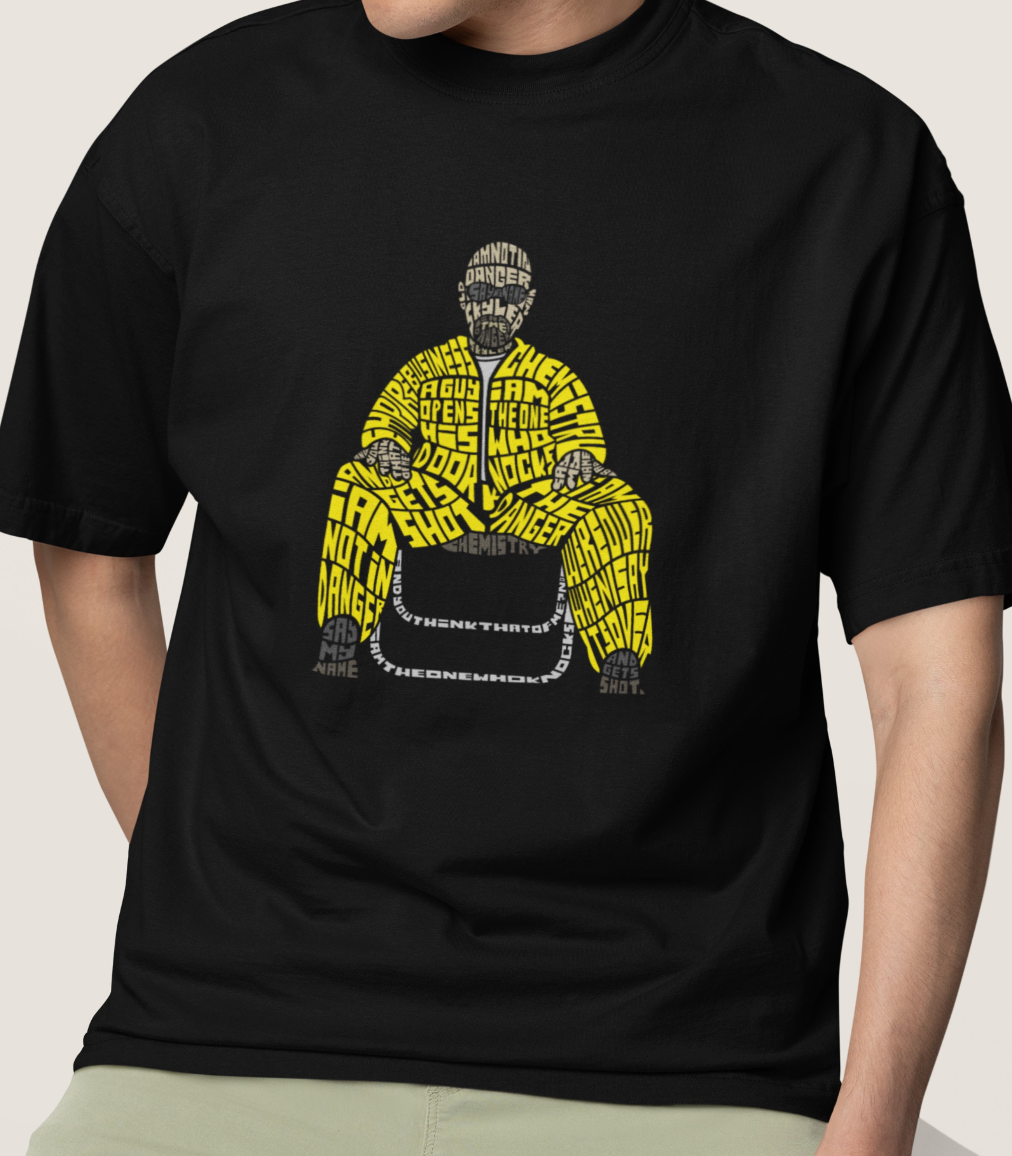 I Am The Danger Breaking Bad Typography T-Shirt