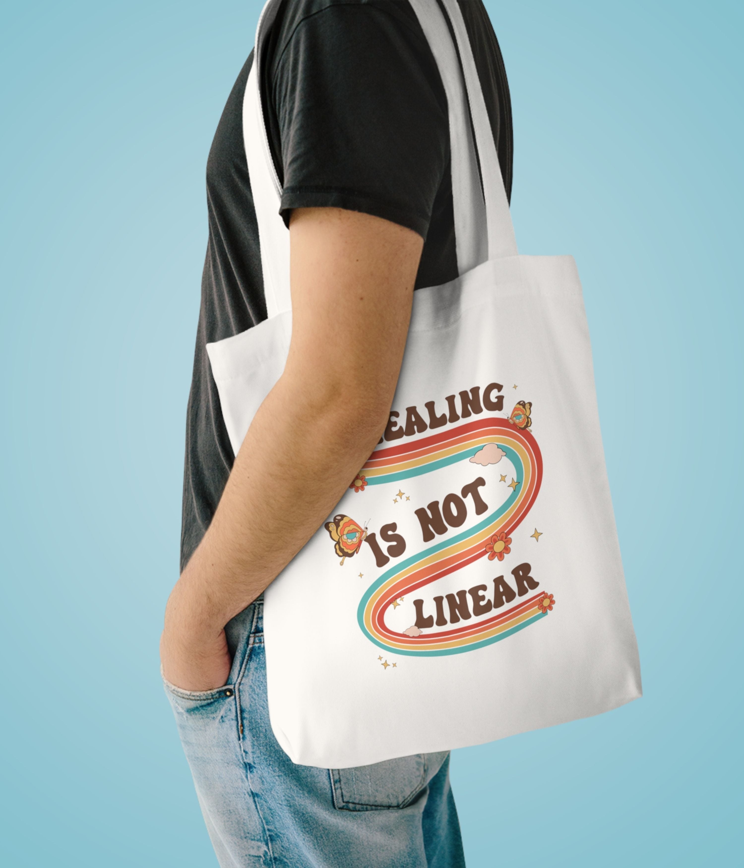 Healing is not linear Tote Bag
