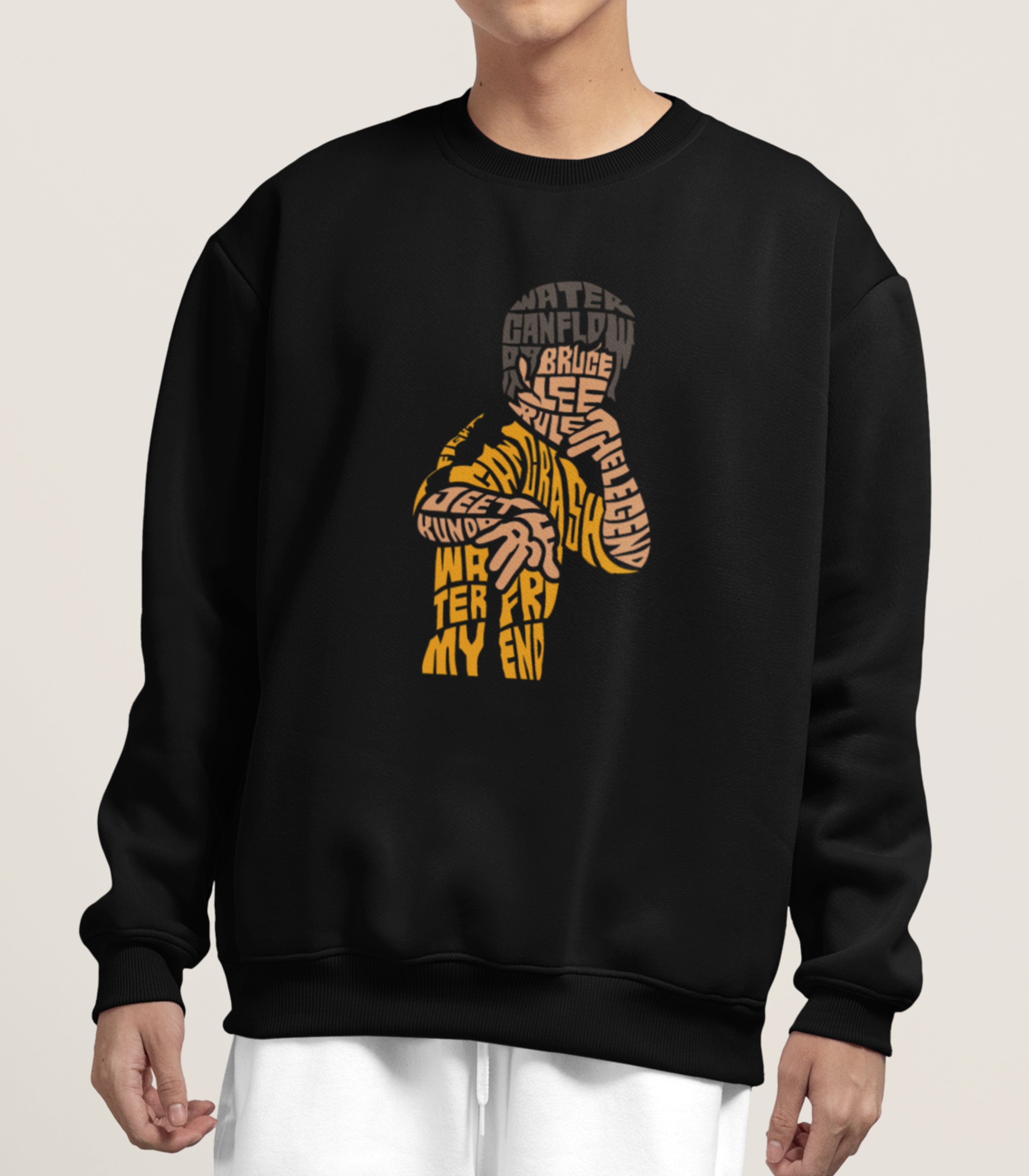 Bruce Lee Typography Sweatshirt