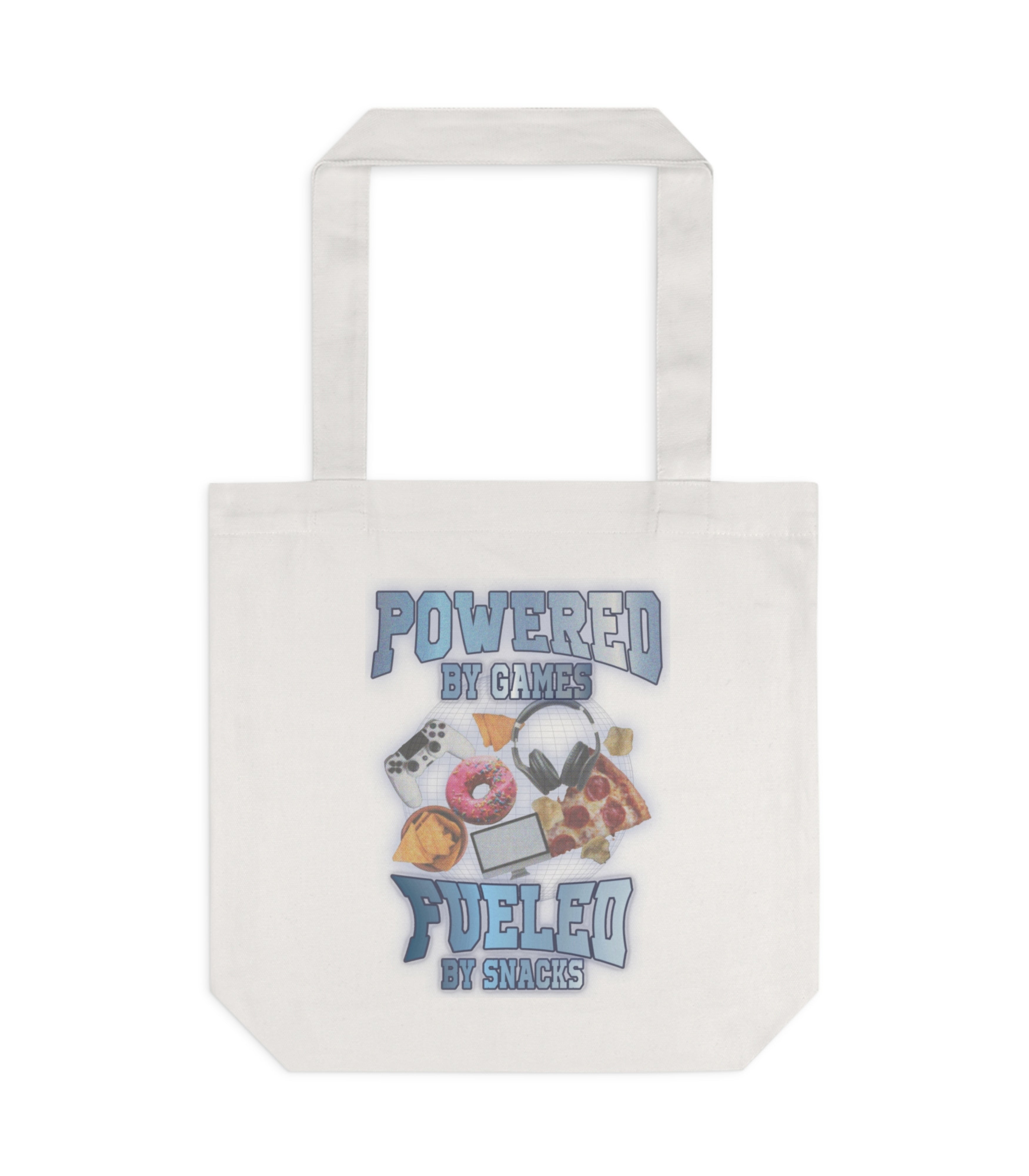 Powered By Games Fueled By Snacks Tote Bag
