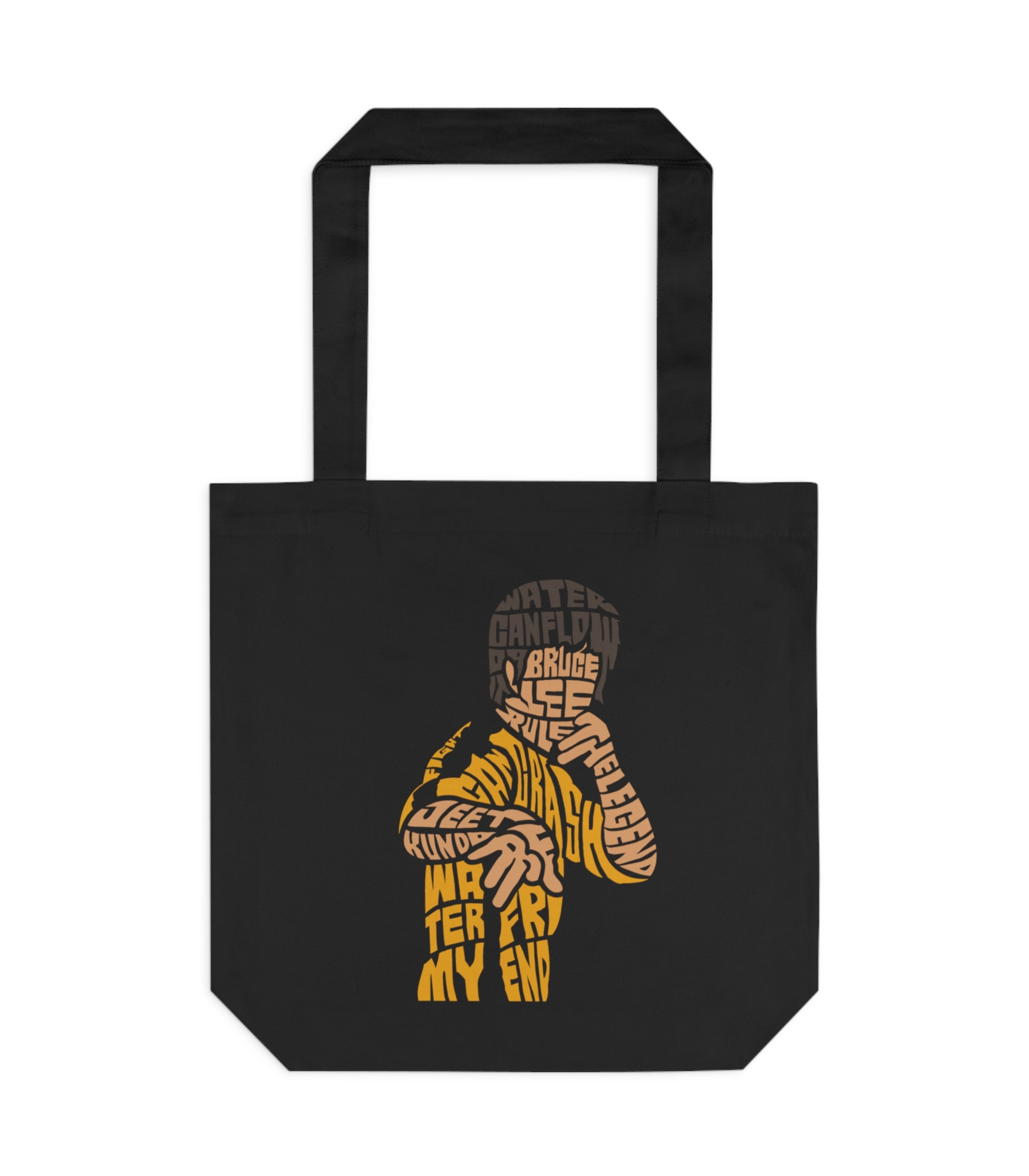 Bruce Lee Typography Tote Bag