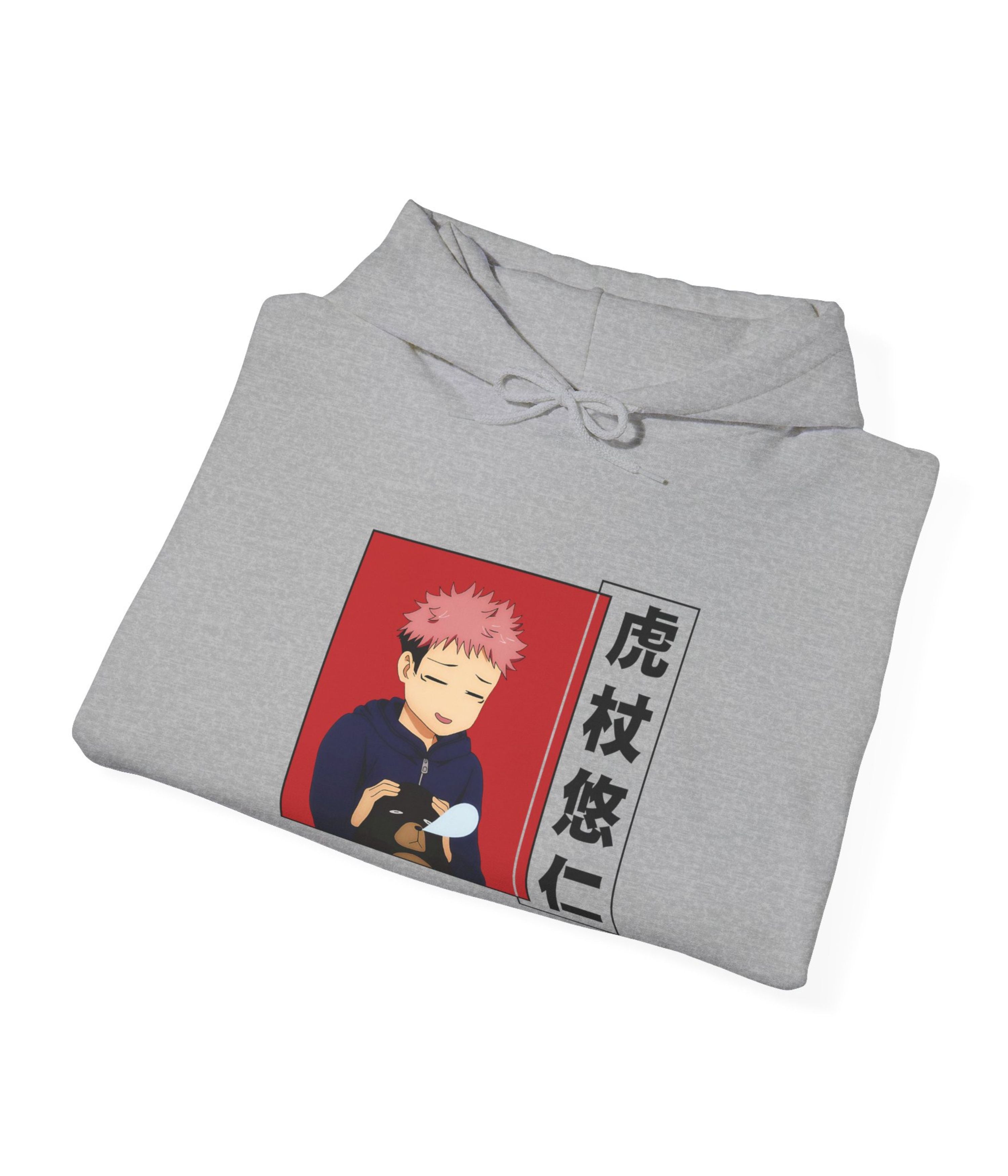 Yuuji with Tsukamoto Bear Hoodie