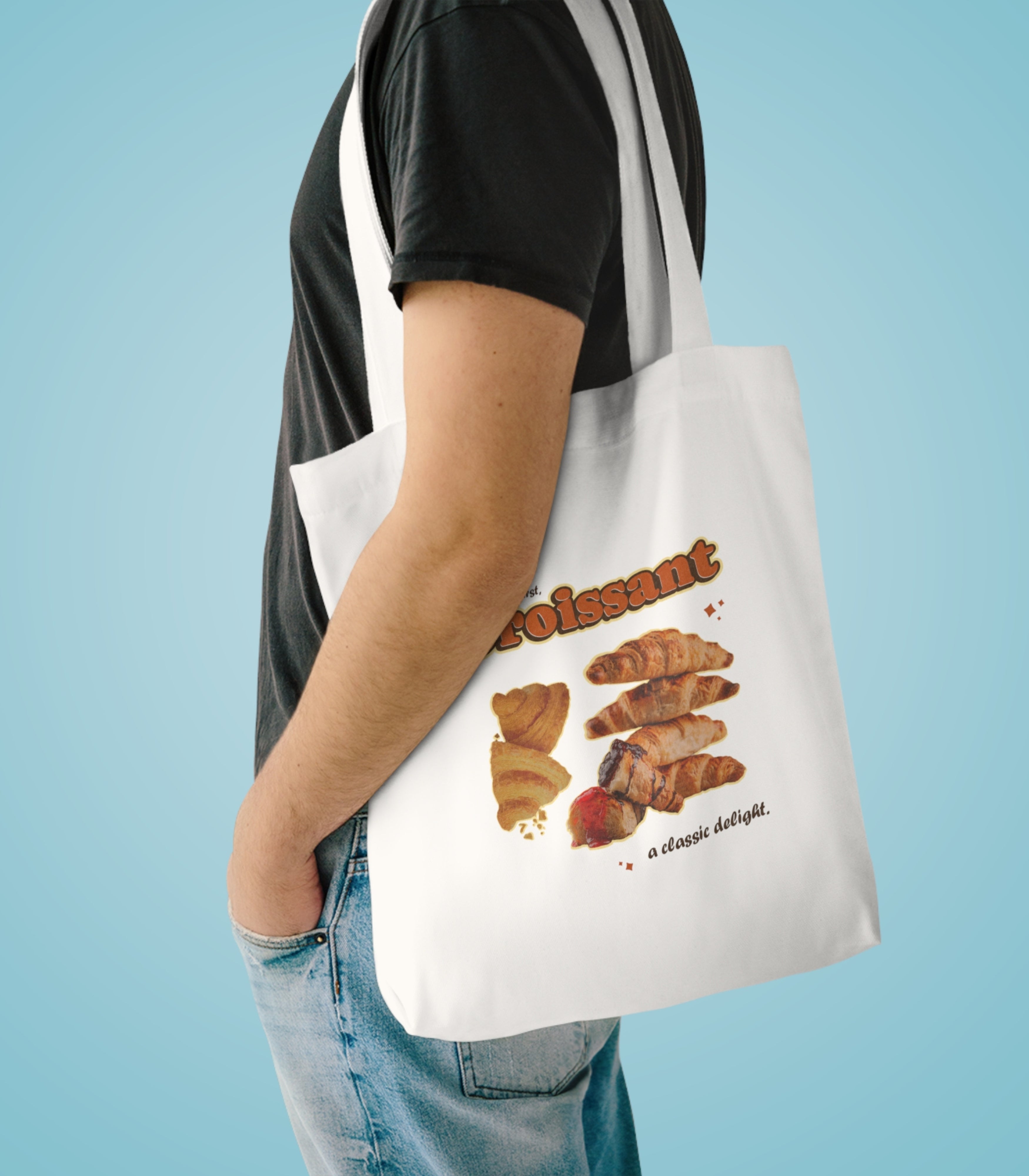 But First Croissant A Classic Delight Tote Bag