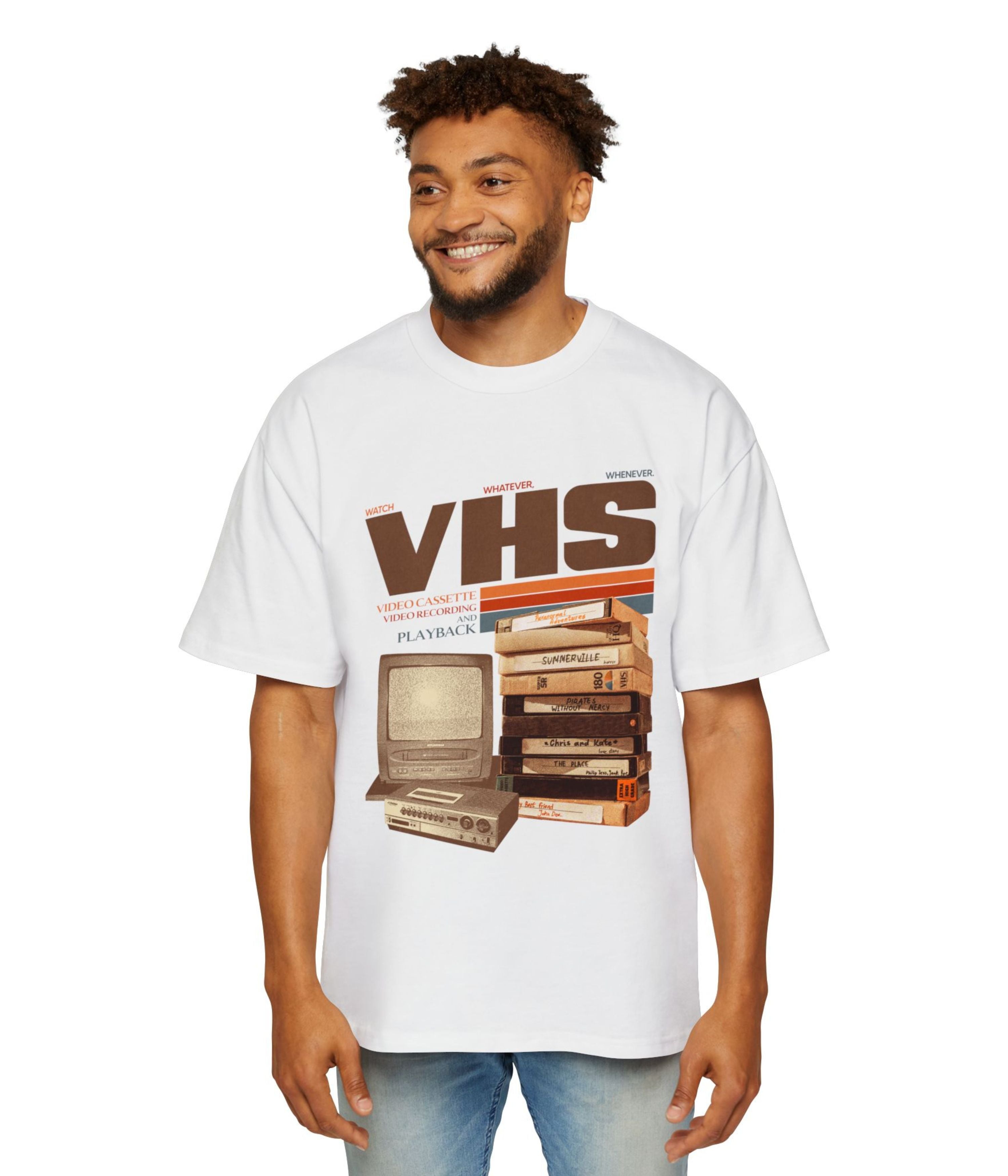 Vintage VHS tapes Oversized Tee