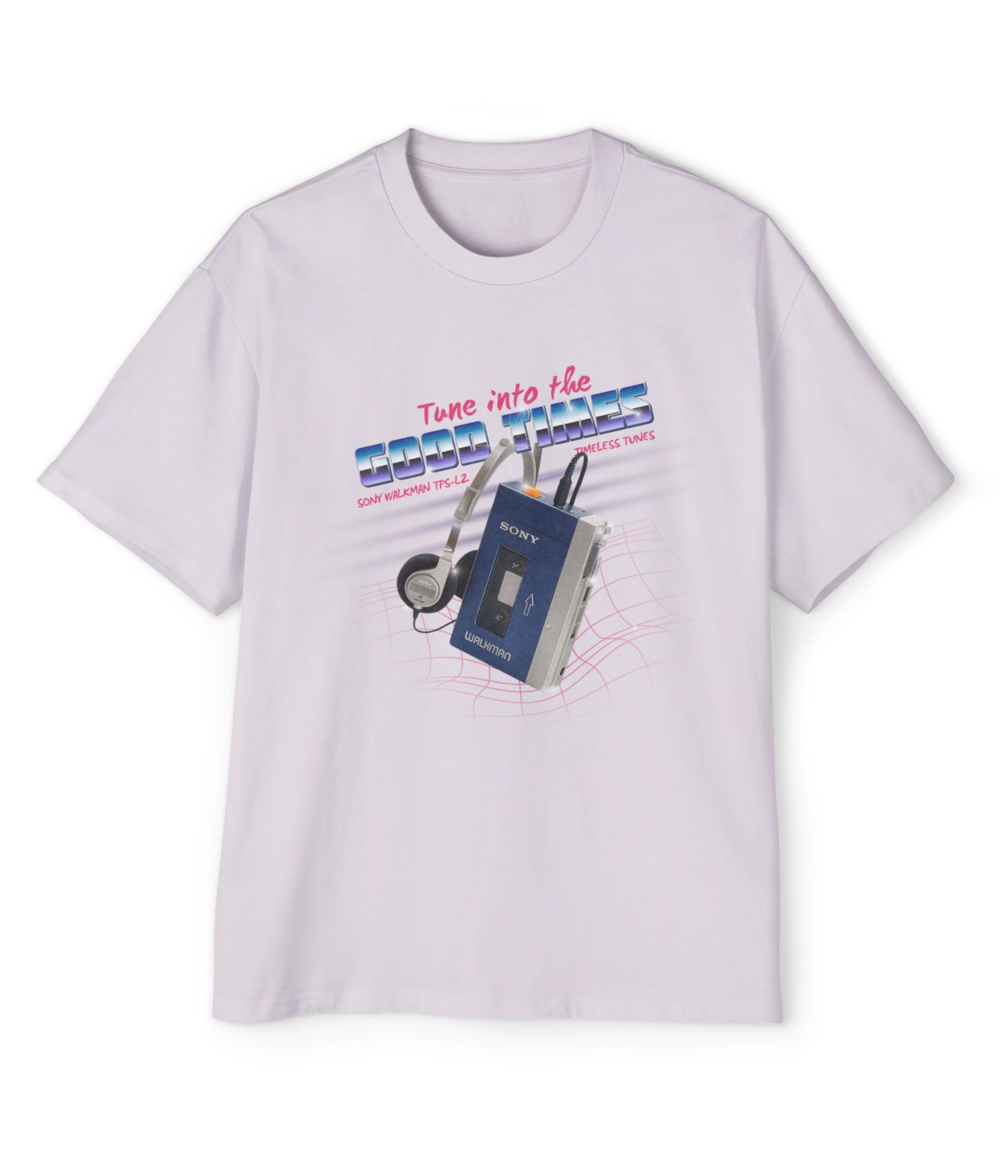 Retro Walkman Tune Into The Good Times Men's Oversized Tee