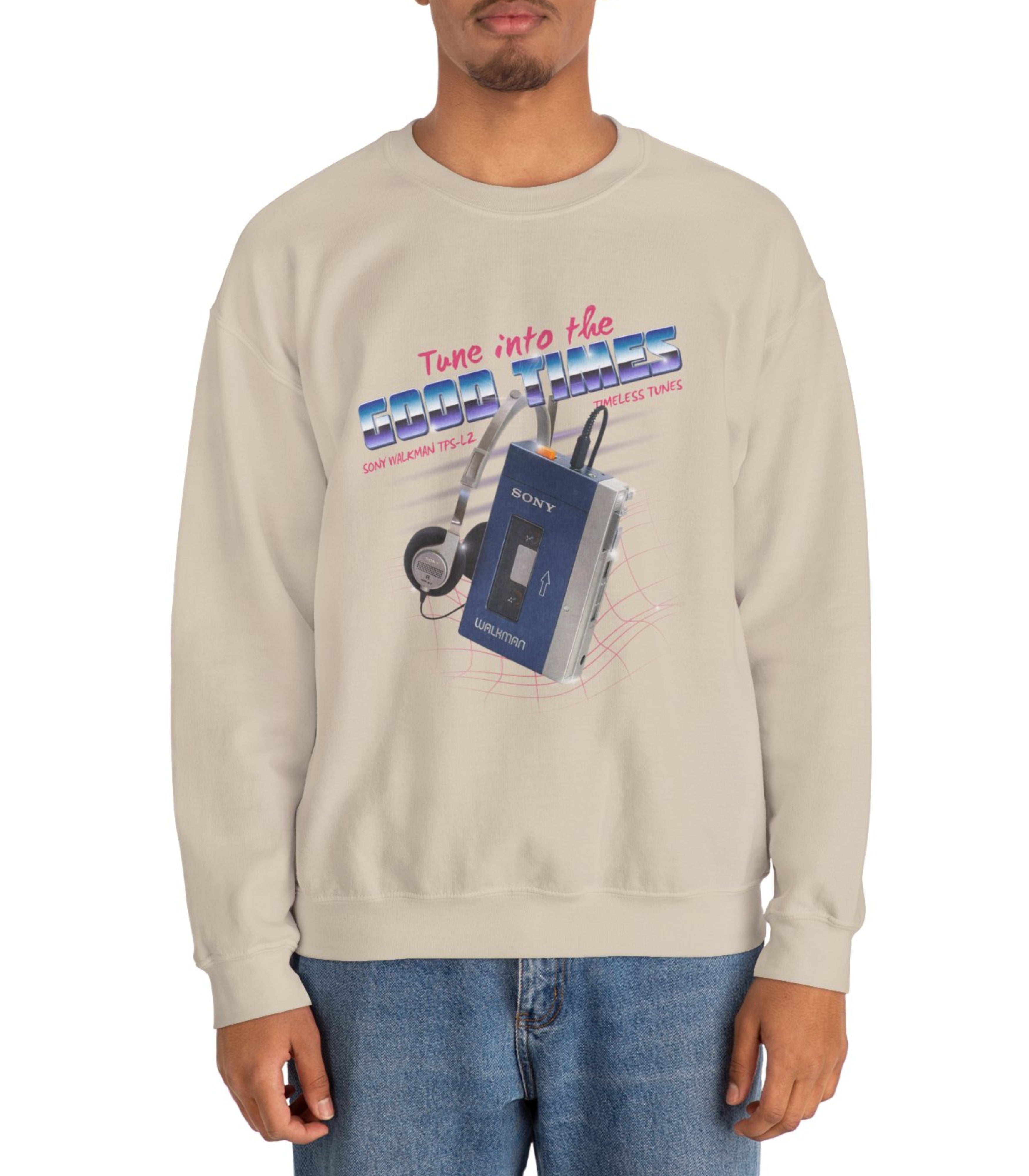 Retro walkman Tune into the good times Sweatshirt