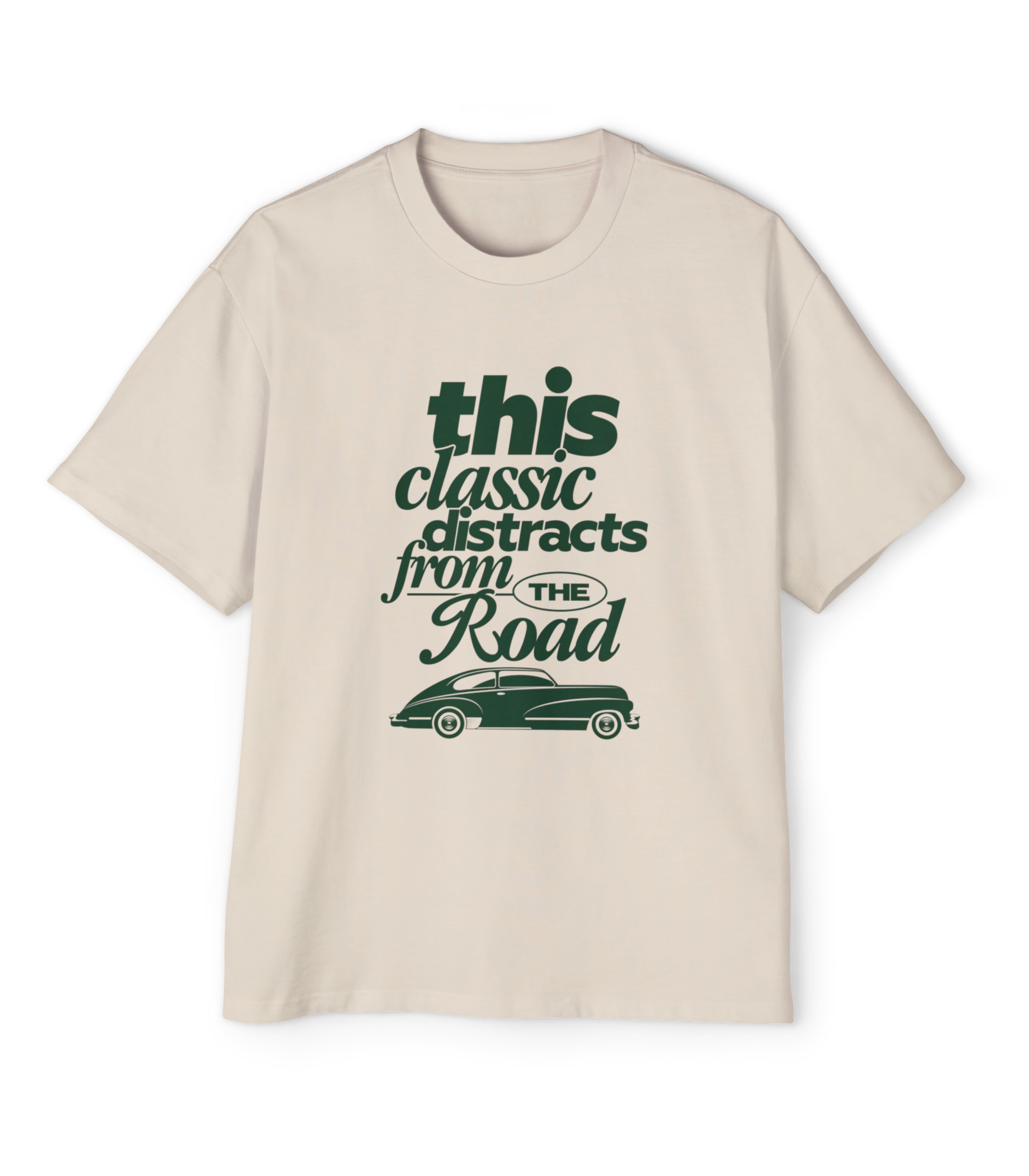 Classic Distracts Men's Heavy Oversized Tee