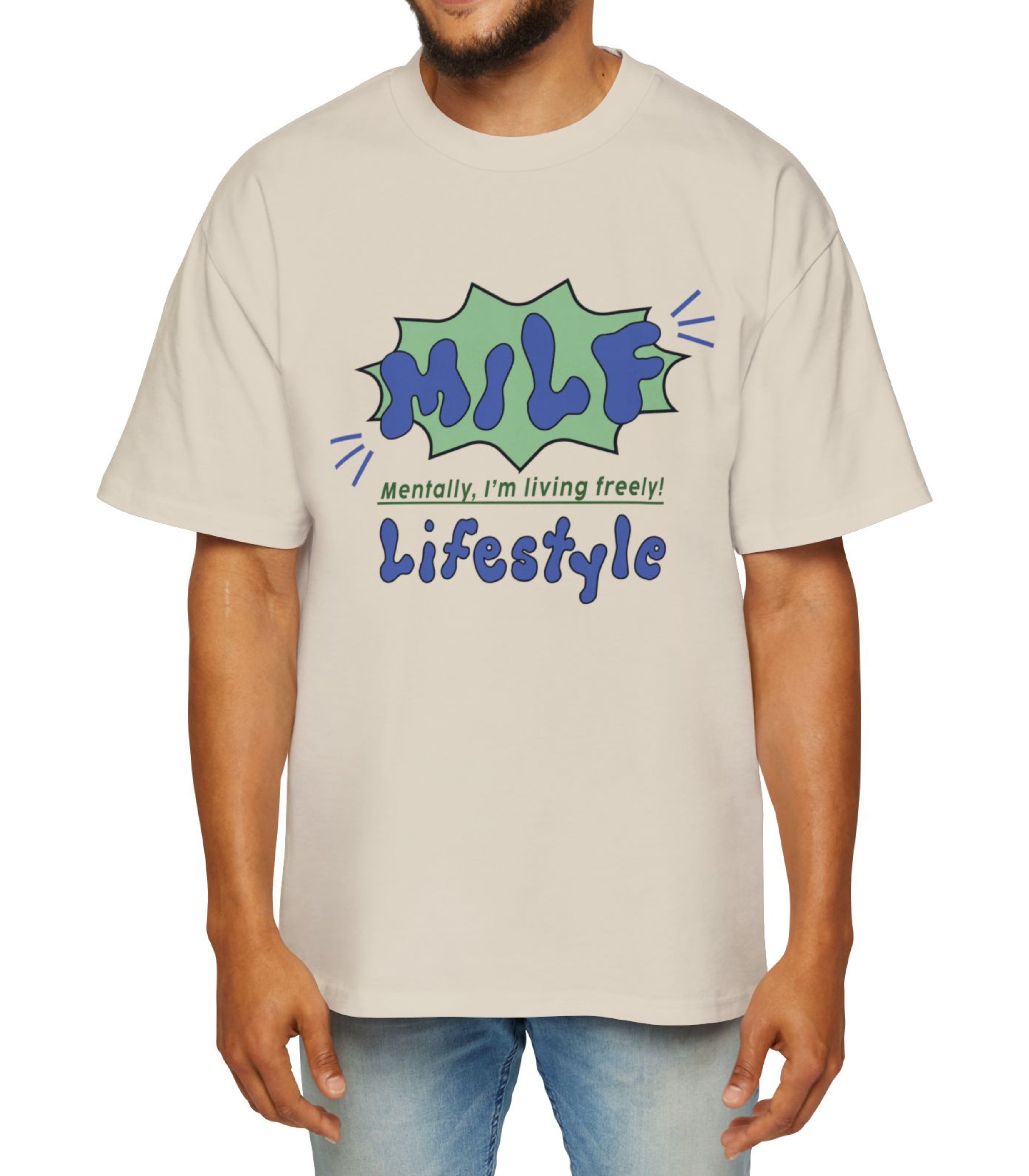 Mentally I'm living Freely Men's Oversized Tee