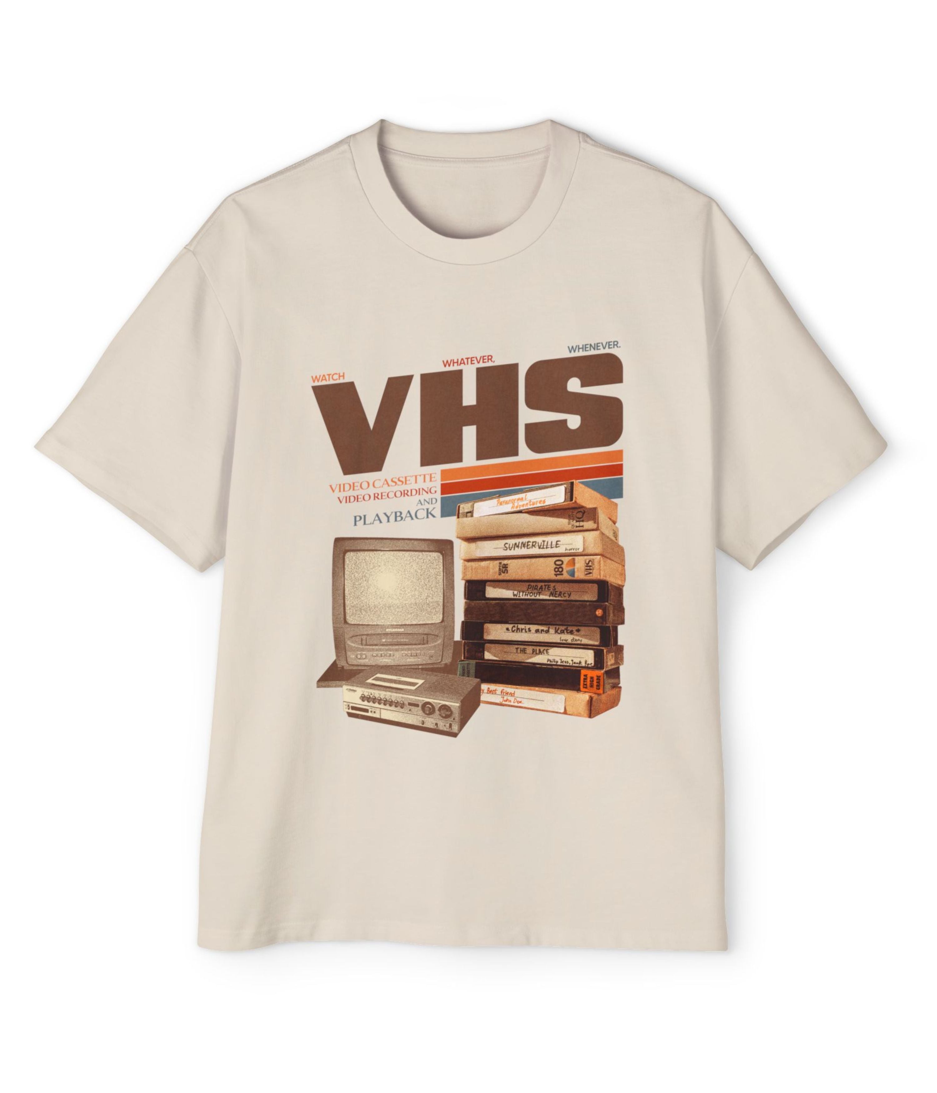 Vintage VHS tapes Oversized Tee