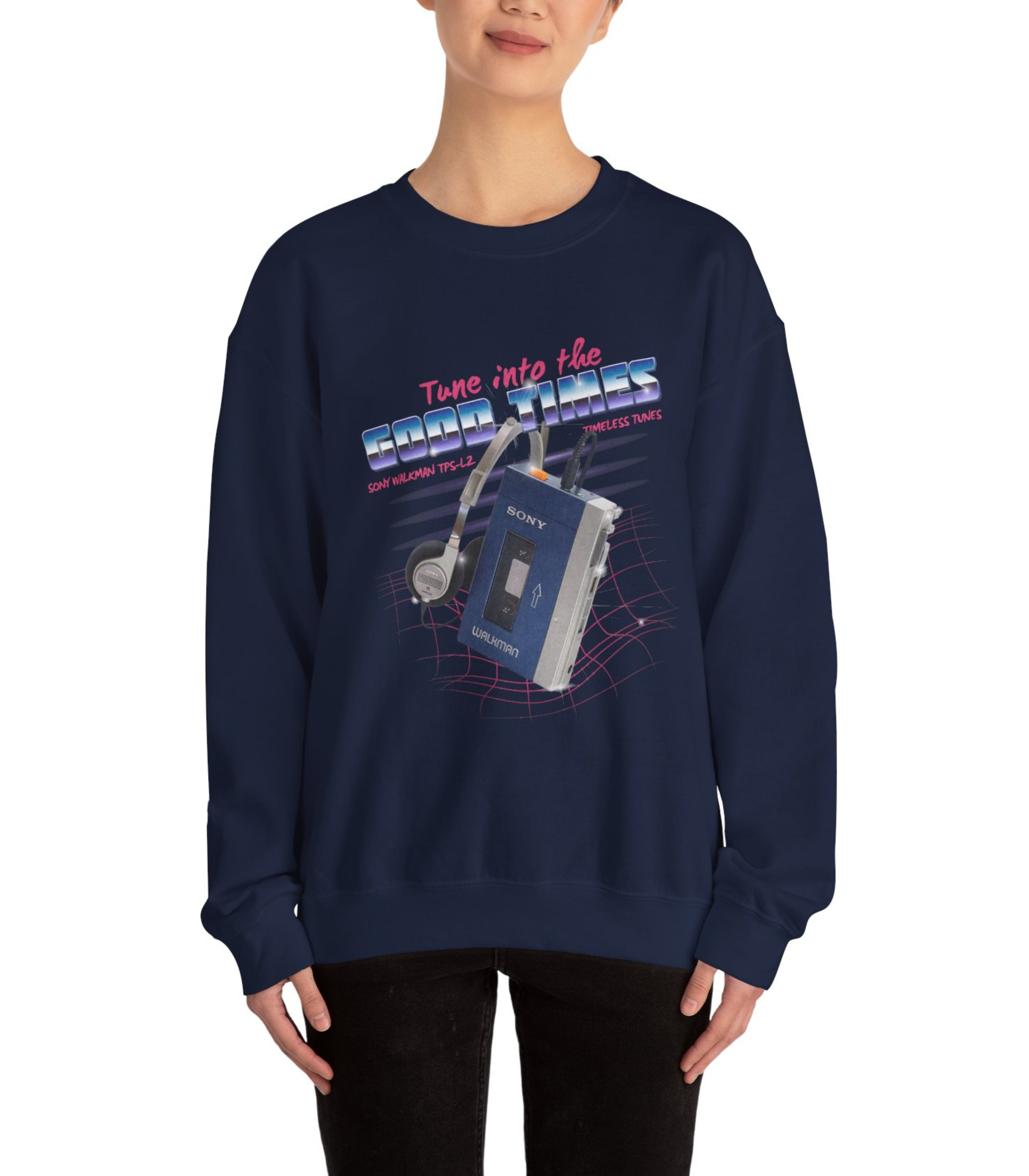 Retro walkman Tune into the good times Sweatshirt