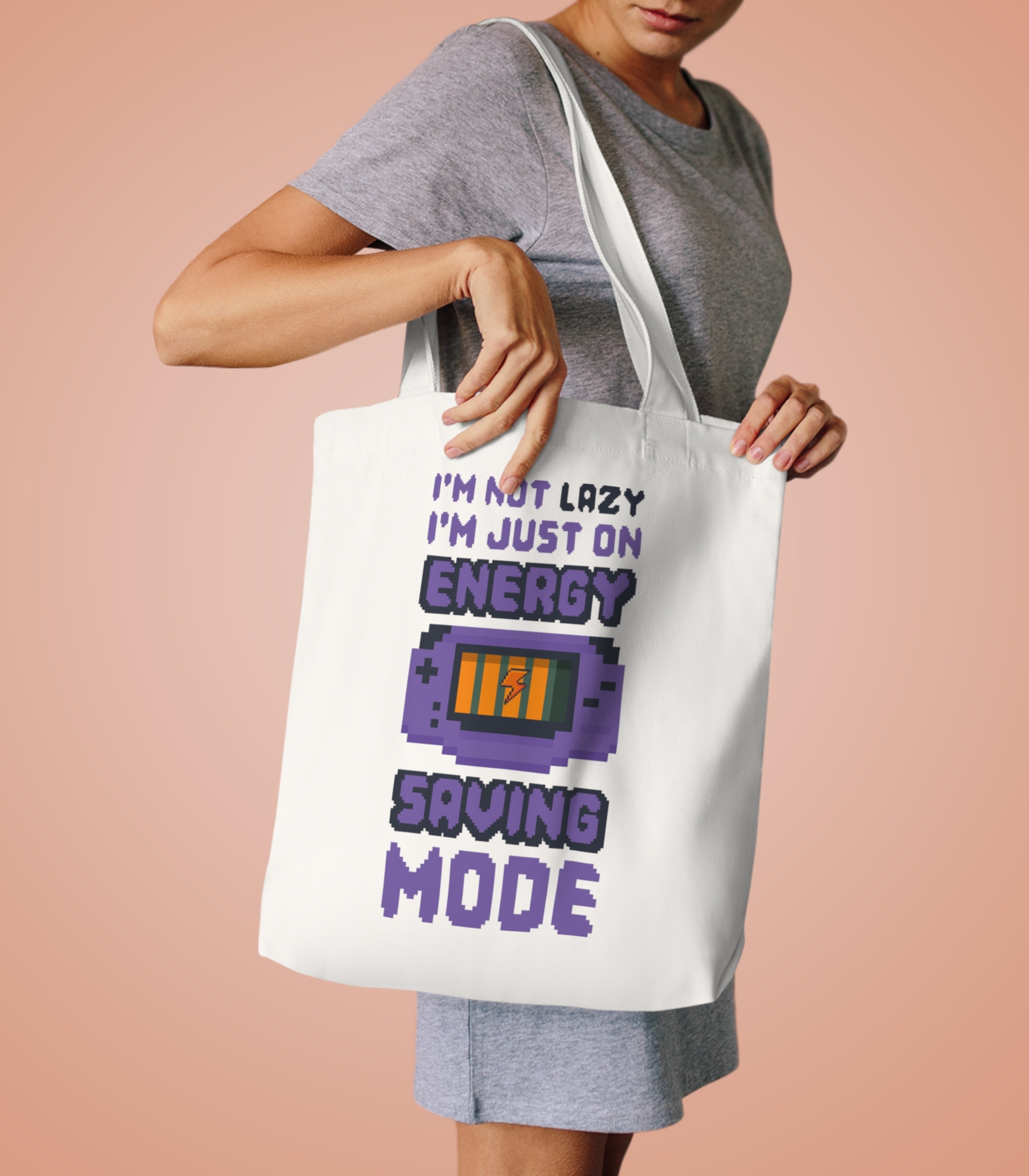Gaming Energy Saving Mode Tote Bag