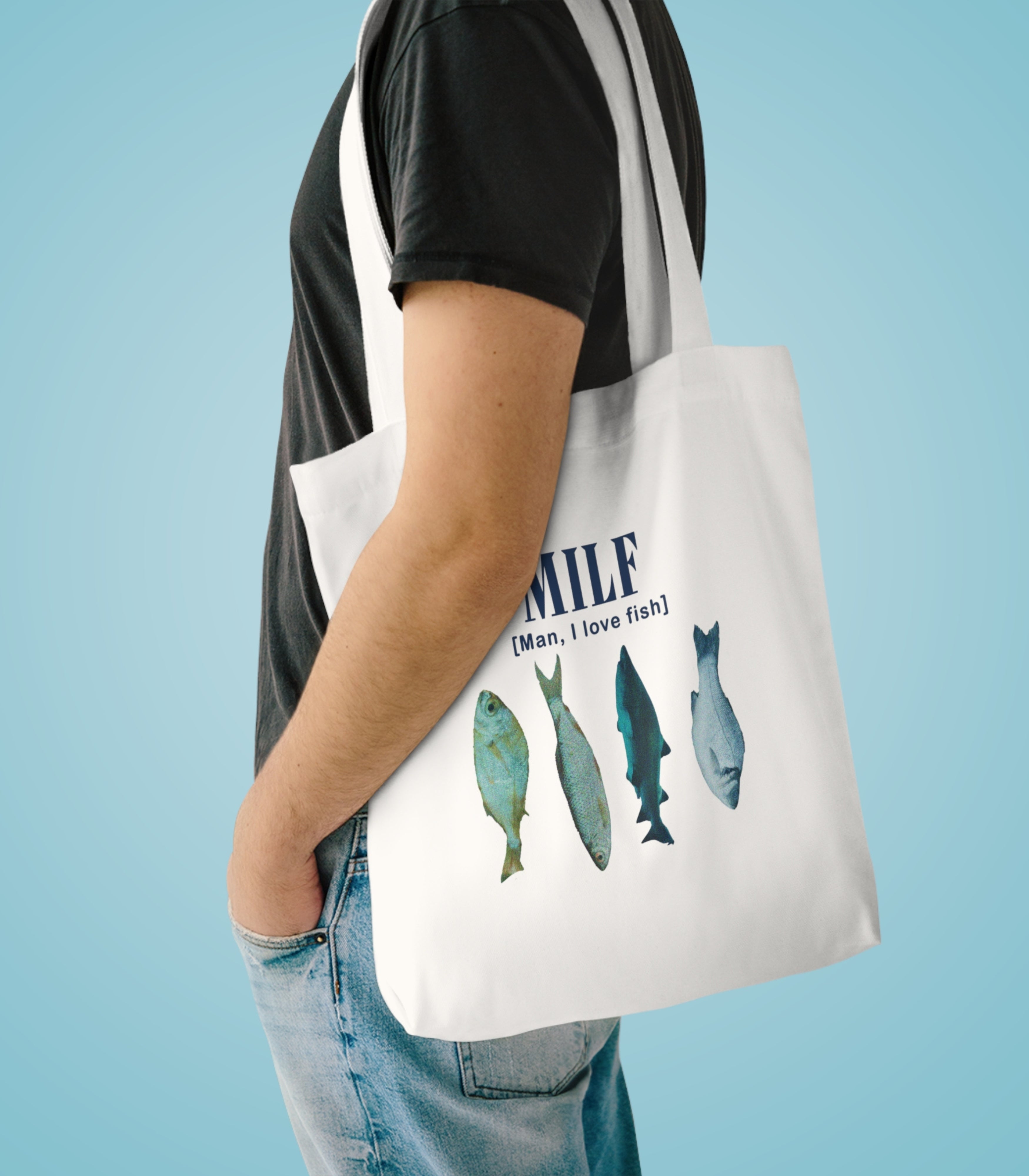 Man I Love Fish Tote Bag