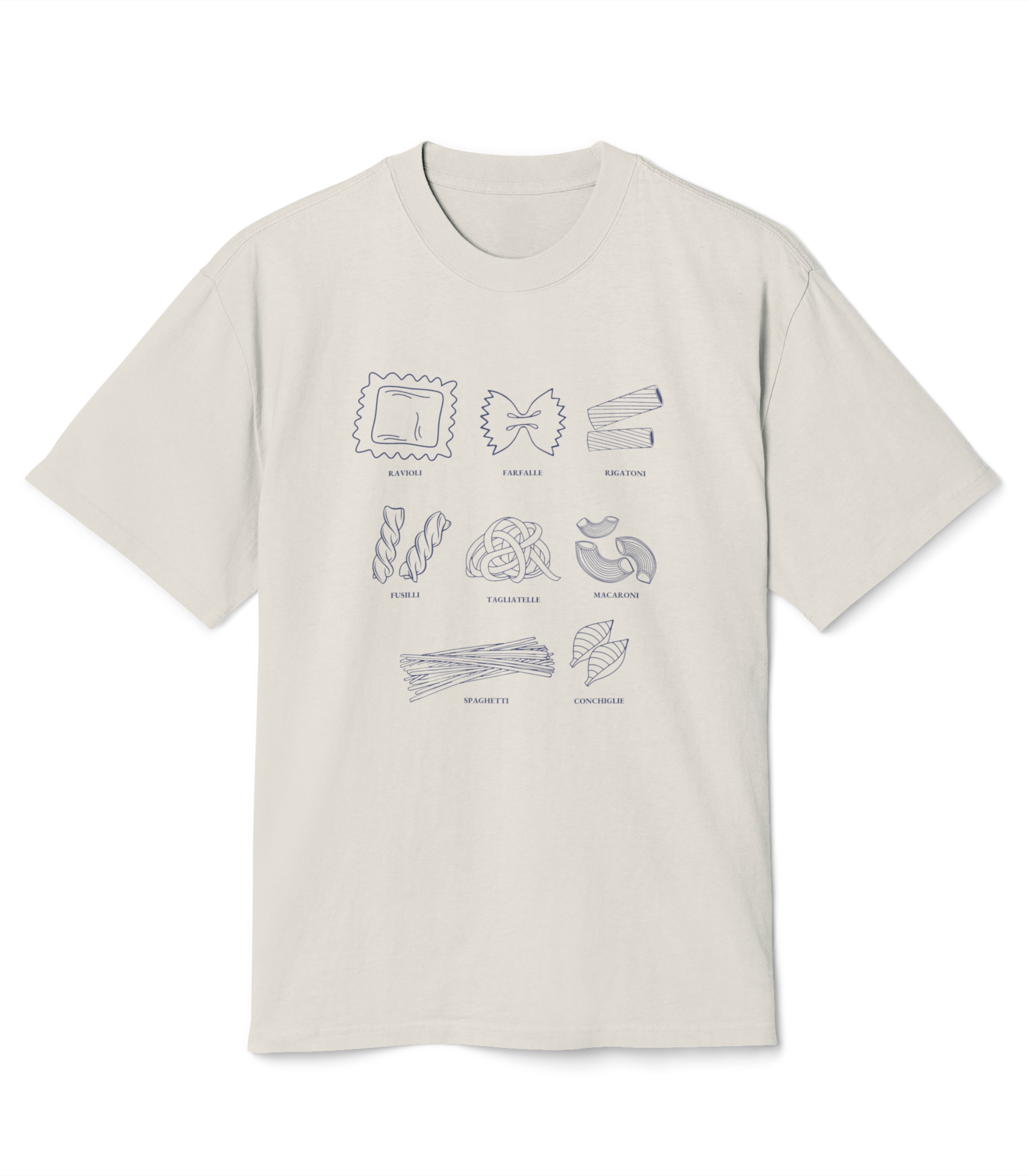 Pasta Shapes Heavy Faded Tee