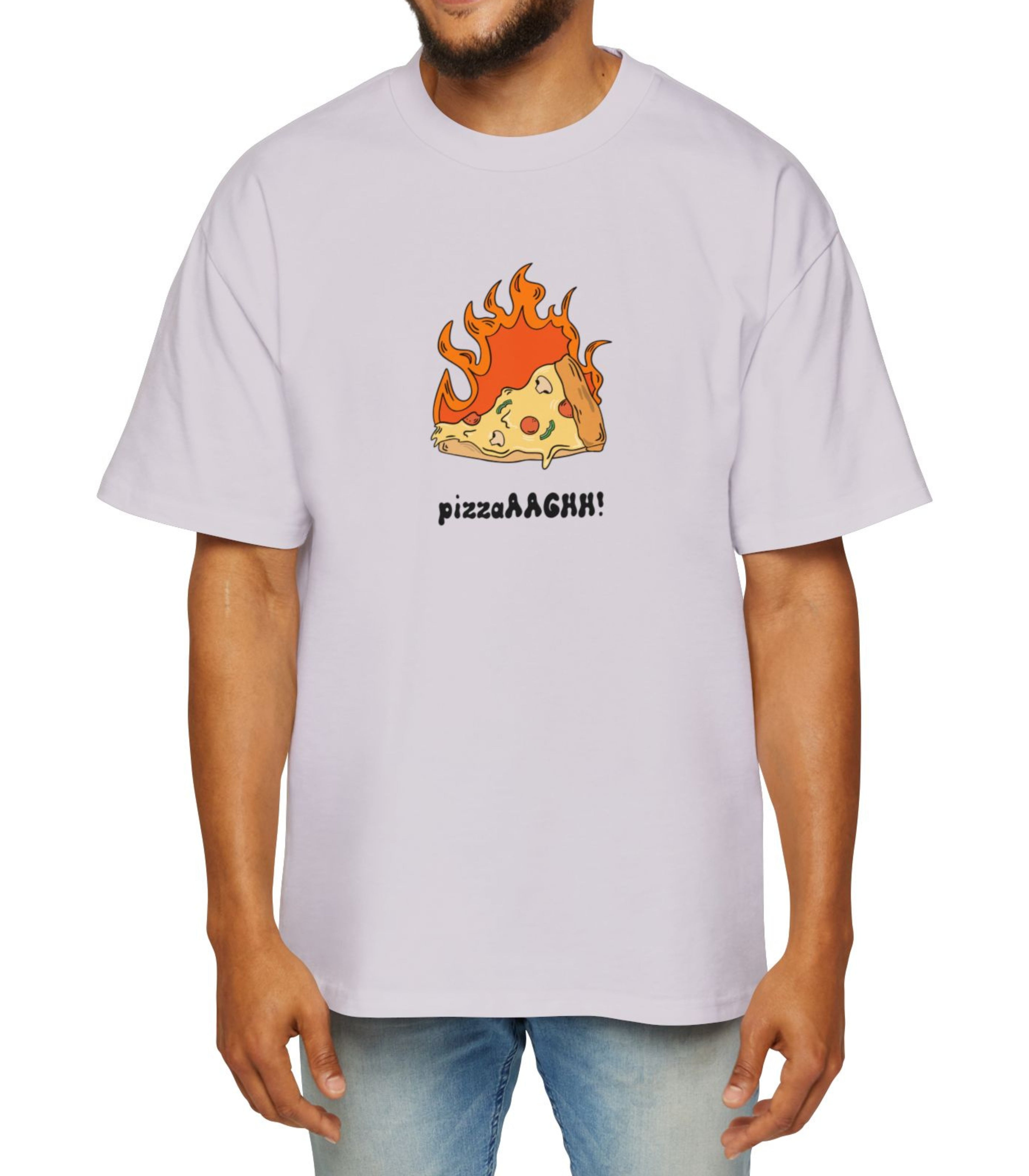 PizzaAAGH Men's Oversized Tee