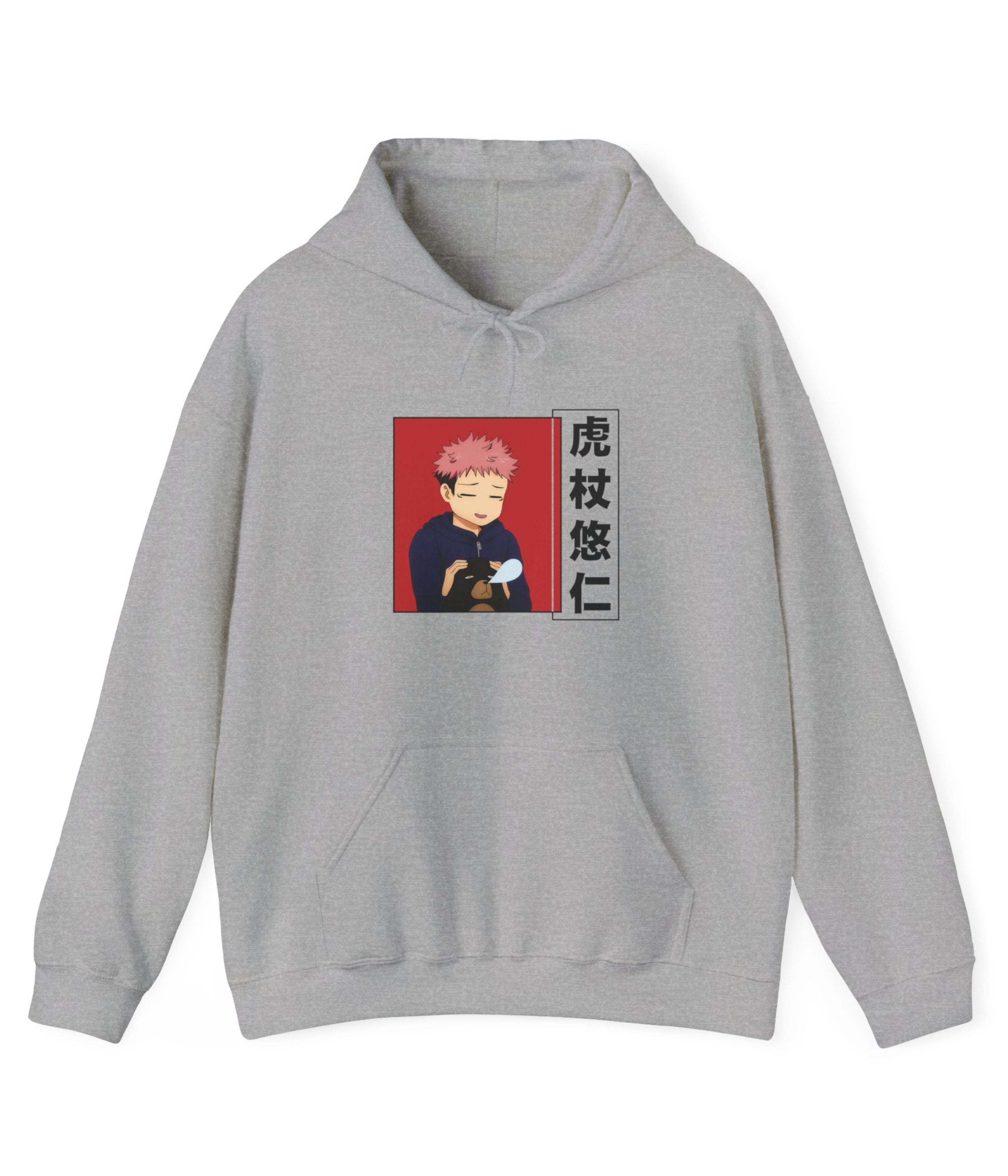 Yuuji with Tsukamoto Bear Hoodie