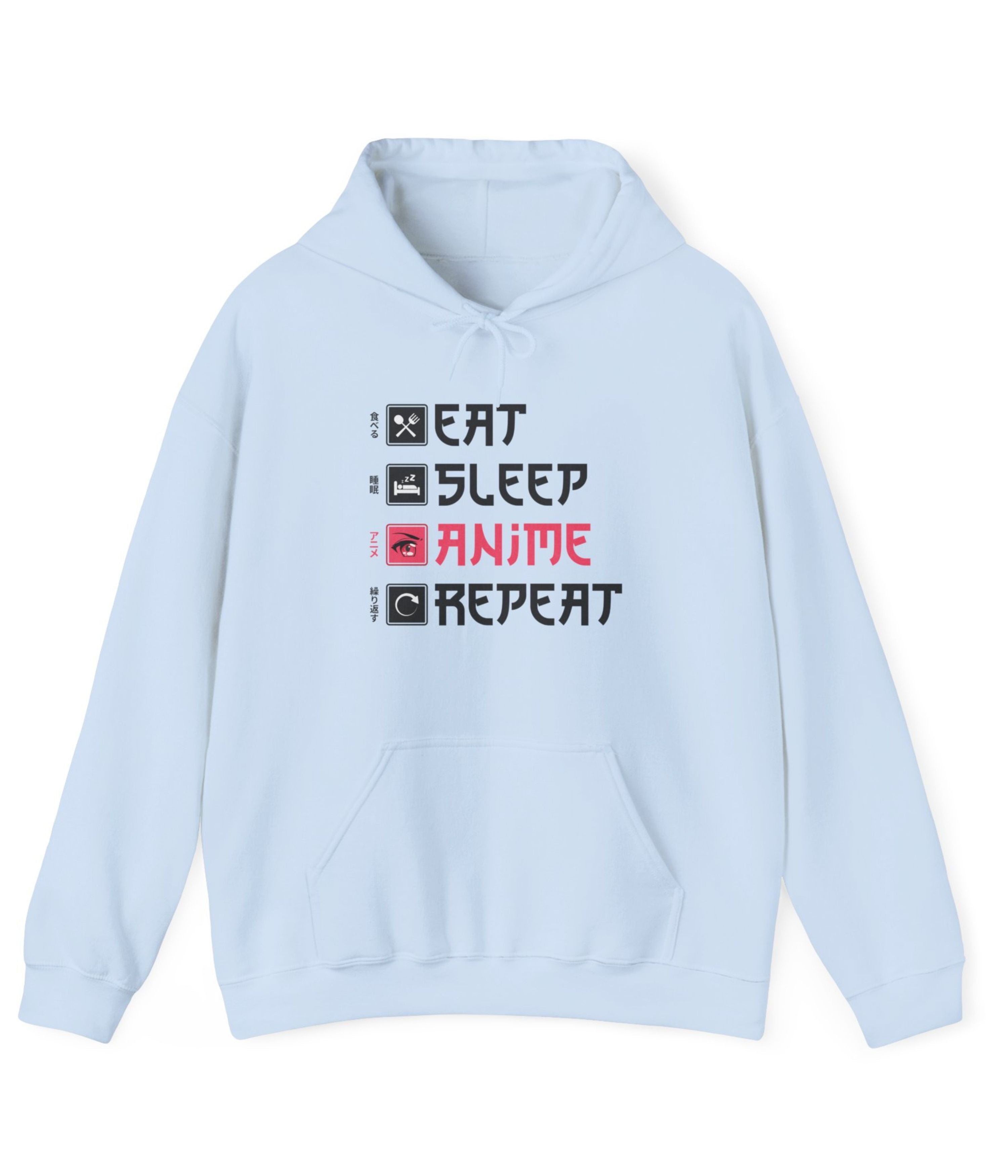Eat Sleep Anime Repeat Hoodie