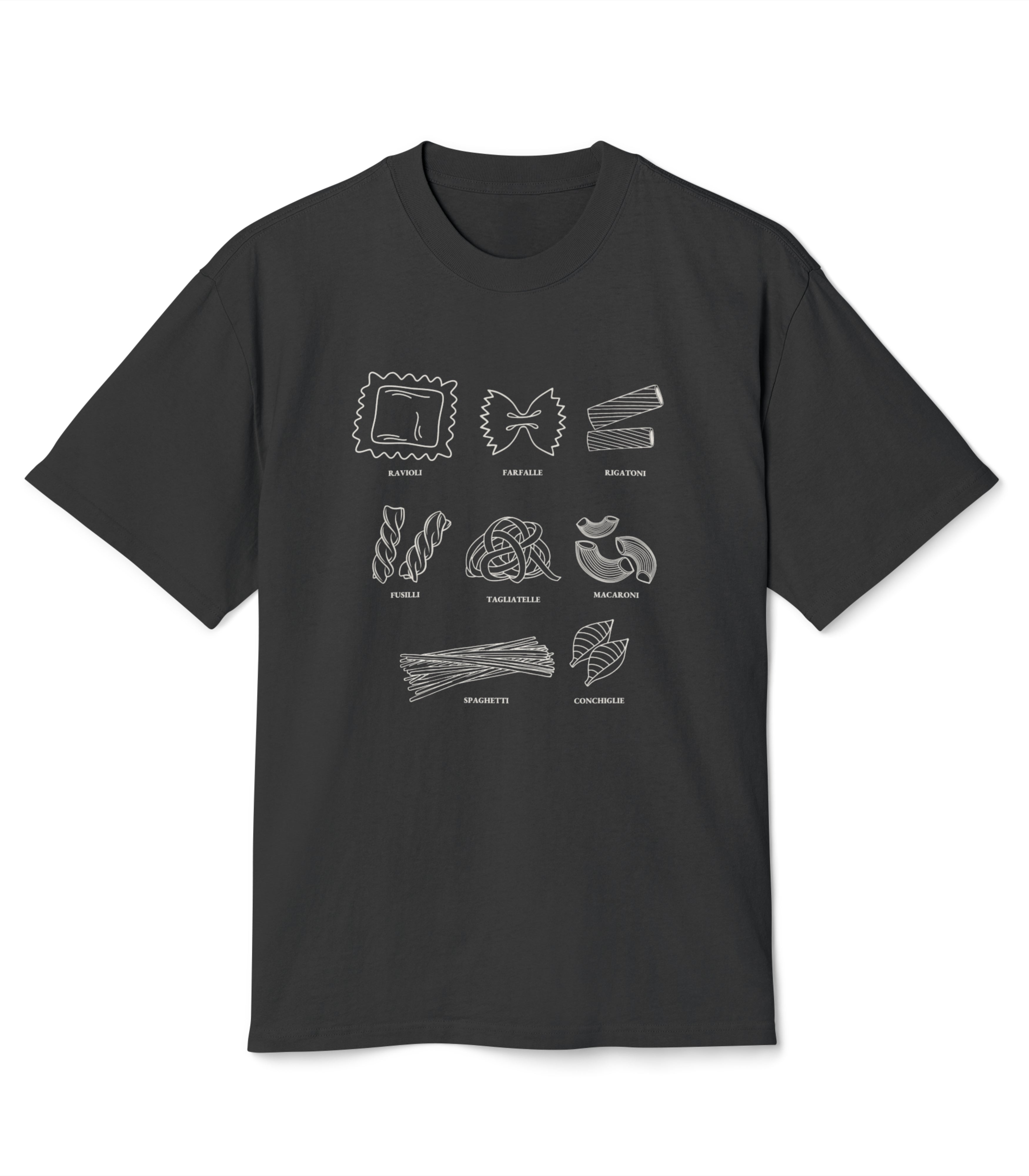 Pasta Shapes Heavy Faded Tee