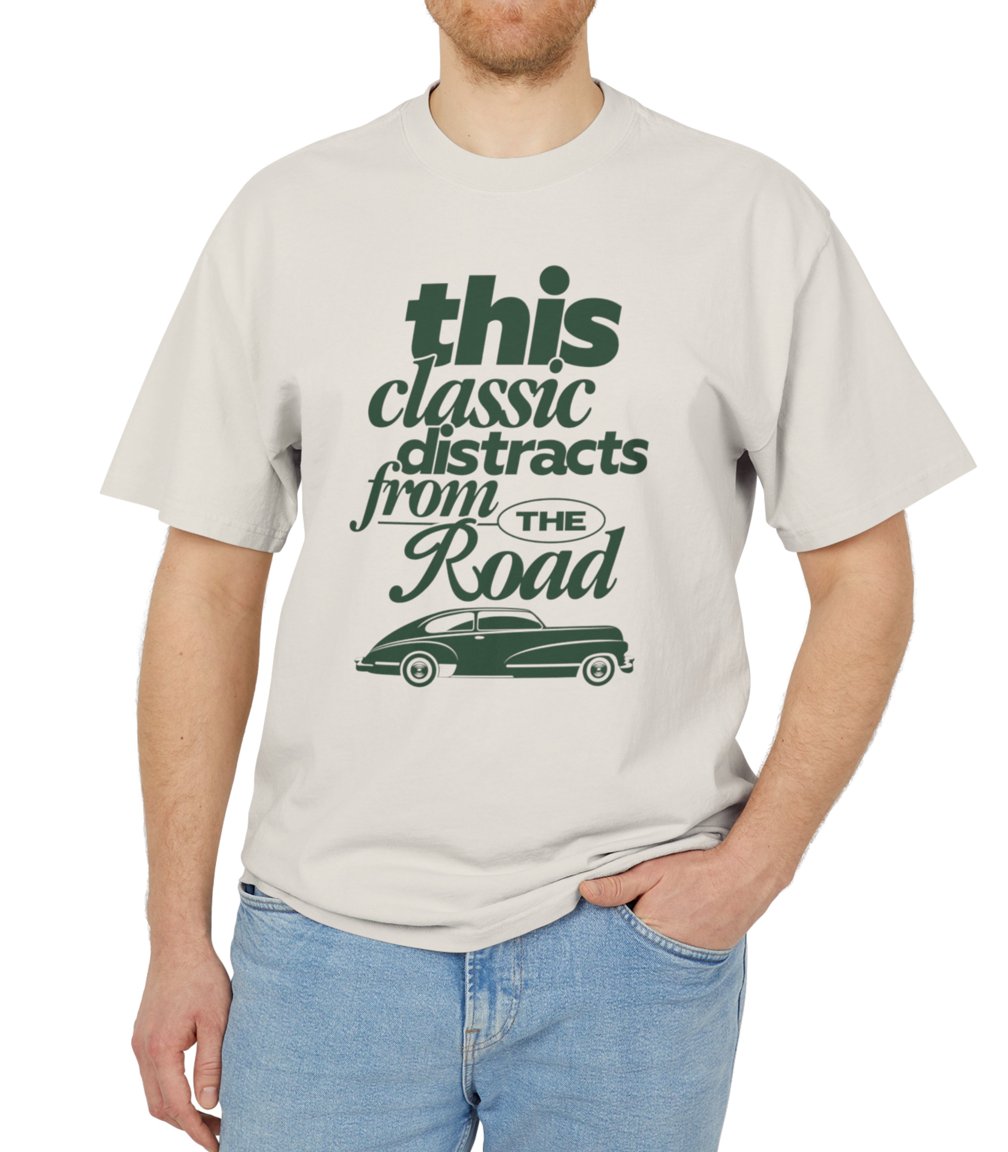 Classic Distracts Heavy Faded Bone Tee