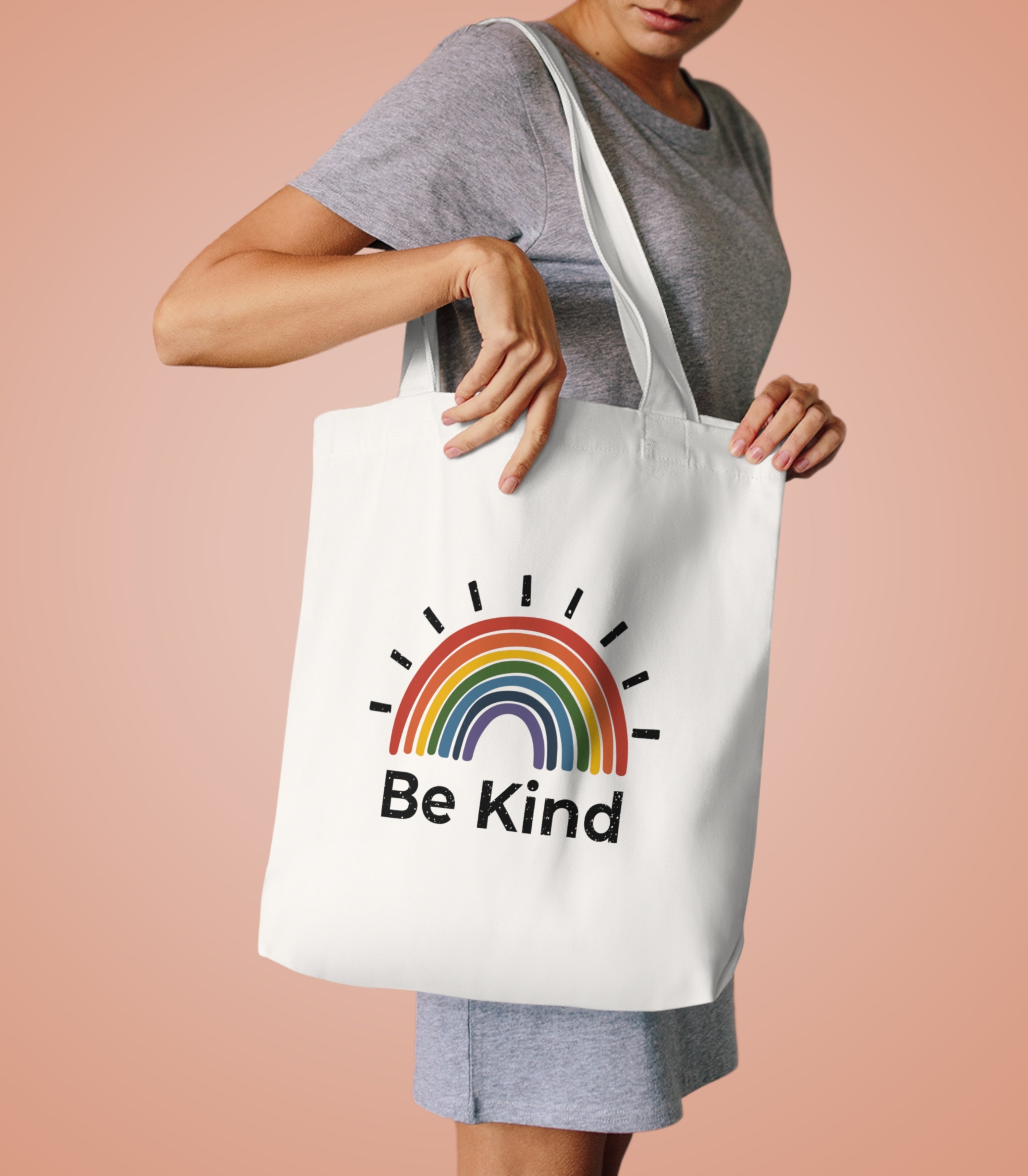 Be Kind Rainbow Tote Bag