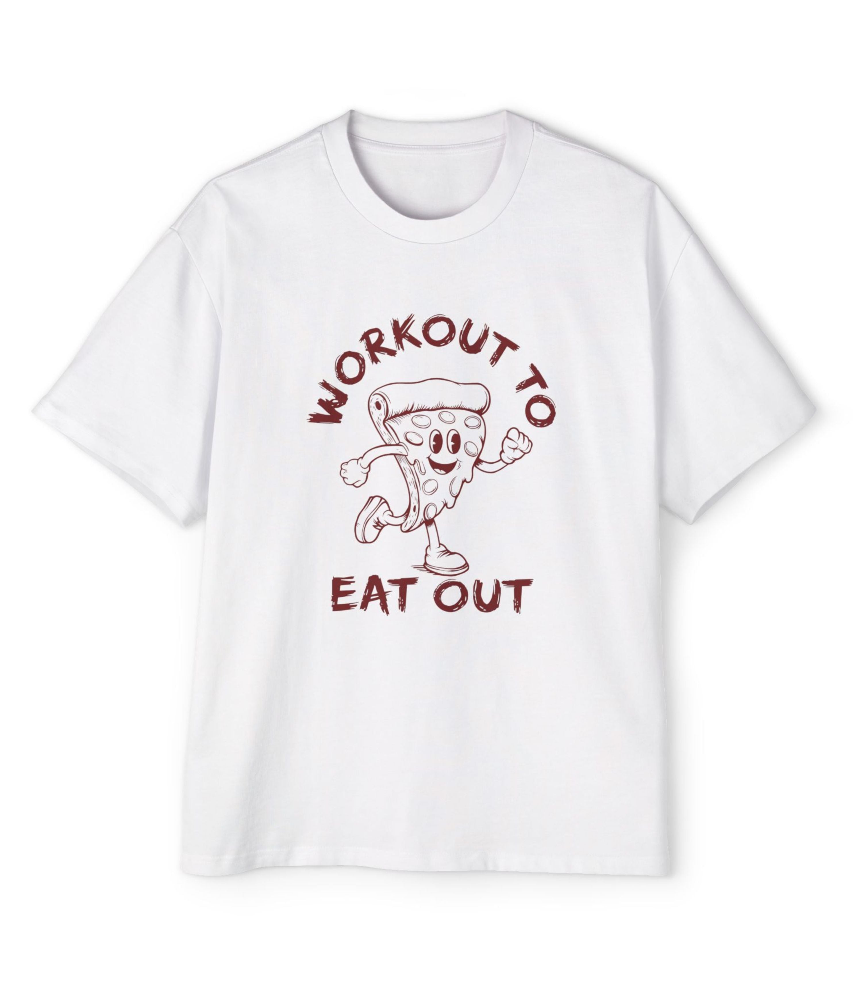 Workout To Eat Out Men's Oversized Tee