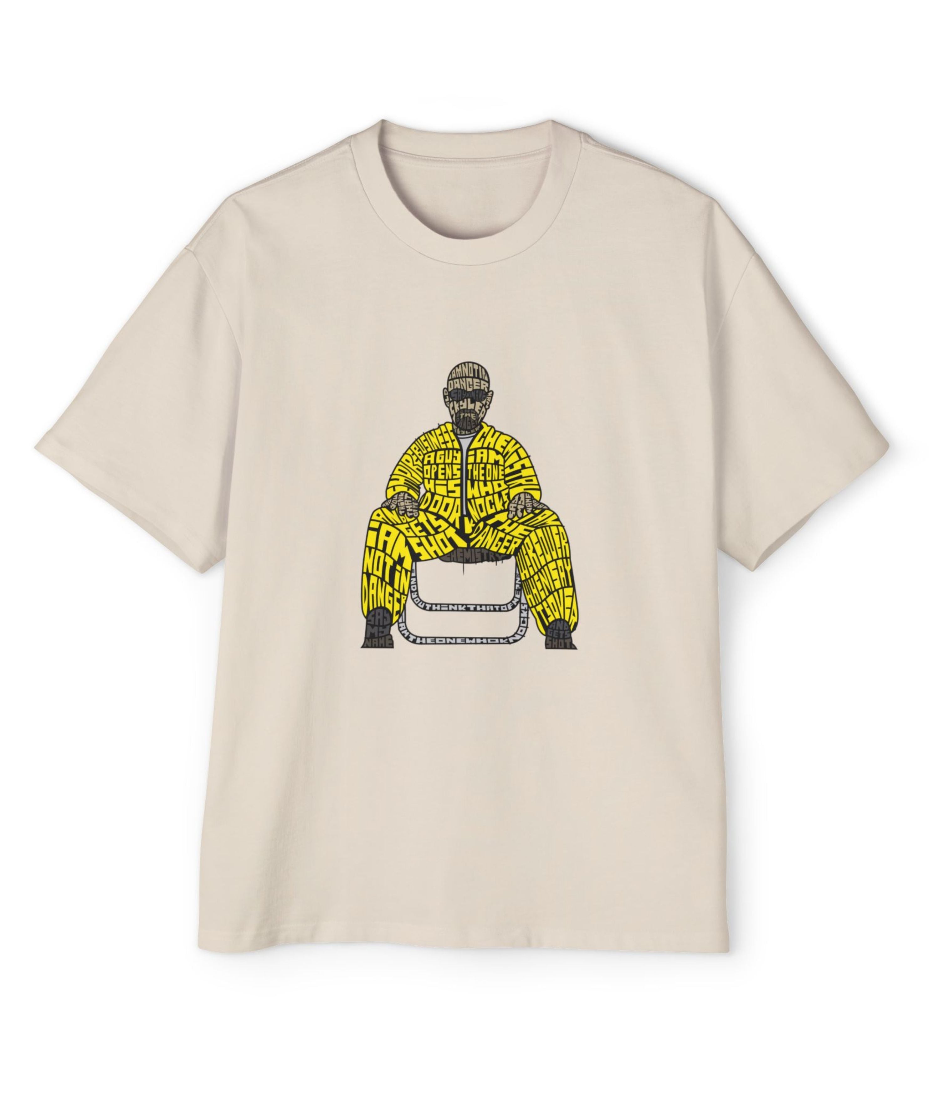 I Am the Danger Breaking Bad Typography Men's Oversized Tee