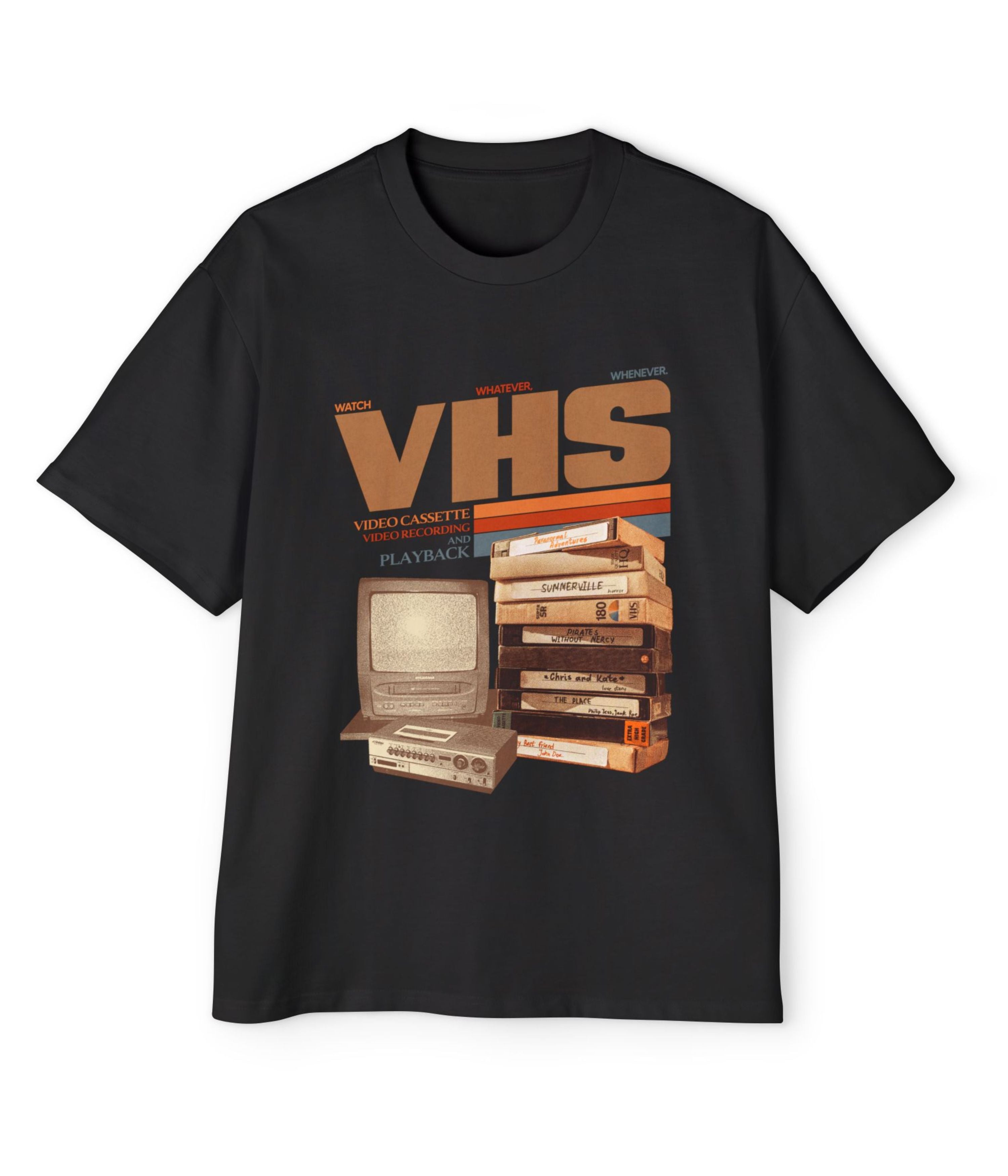 Vintage VHS tapes Oversized Tee