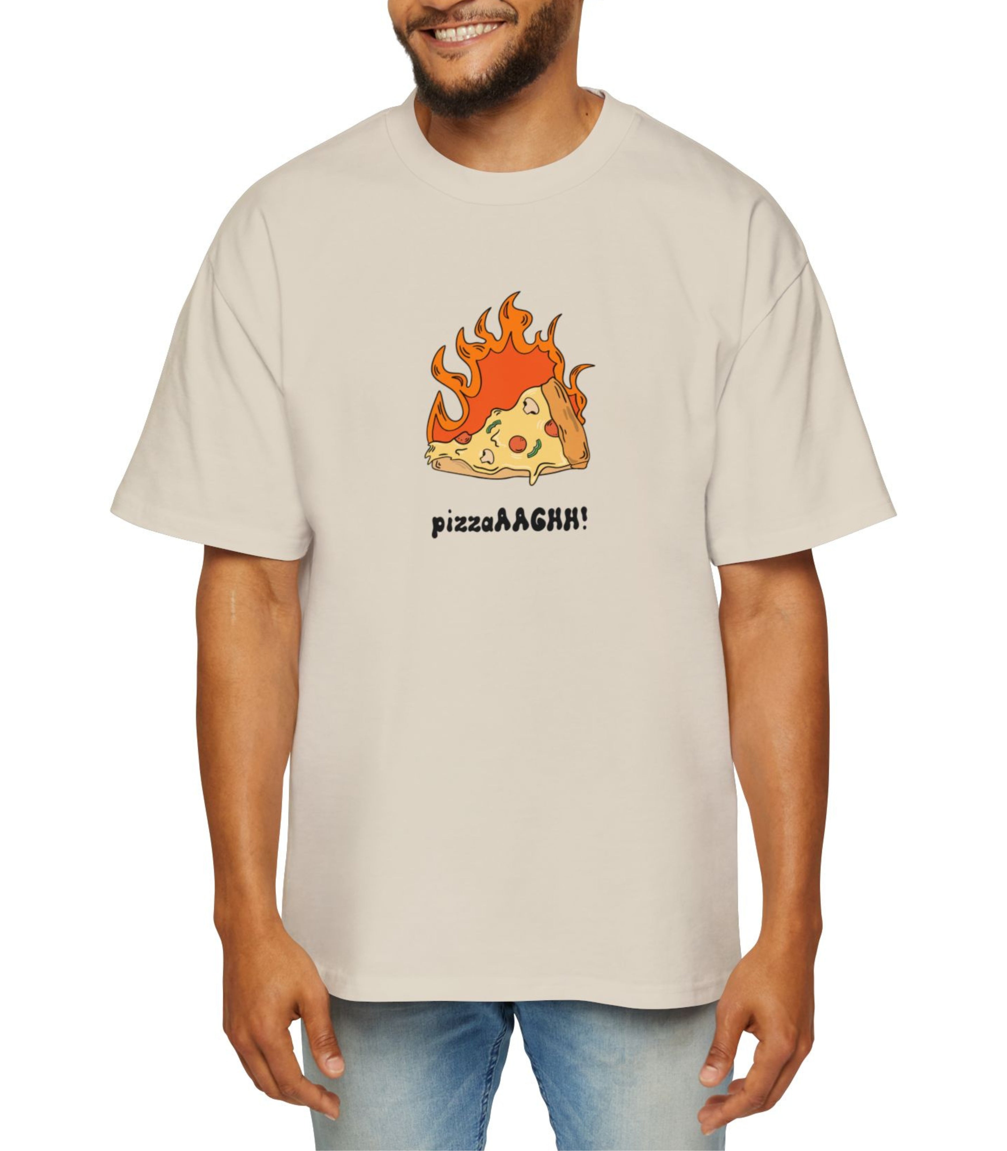 PizzaAAGH Men's Oversized Tee