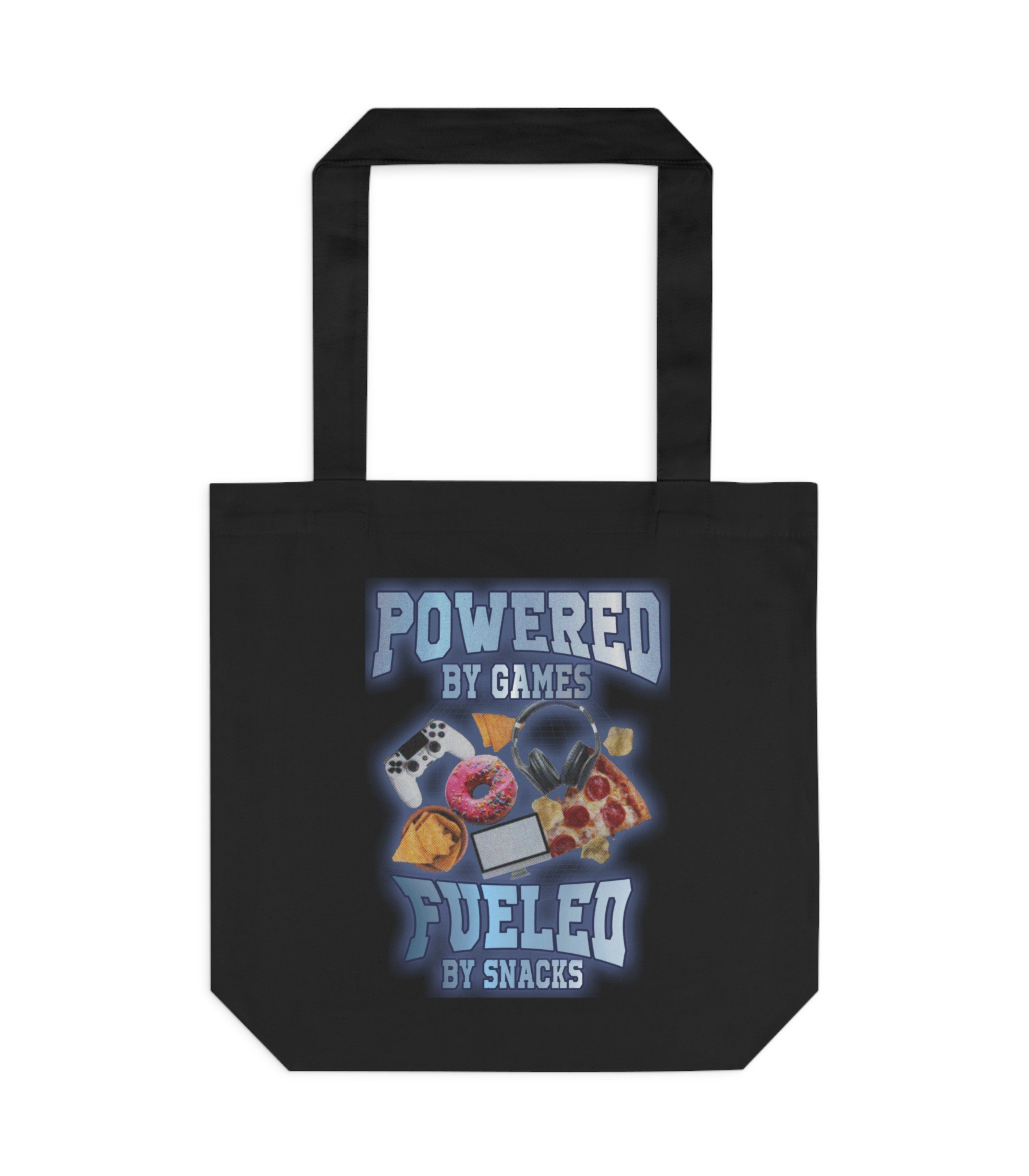 Powered By Games Fueled By Snacks Tote Bag