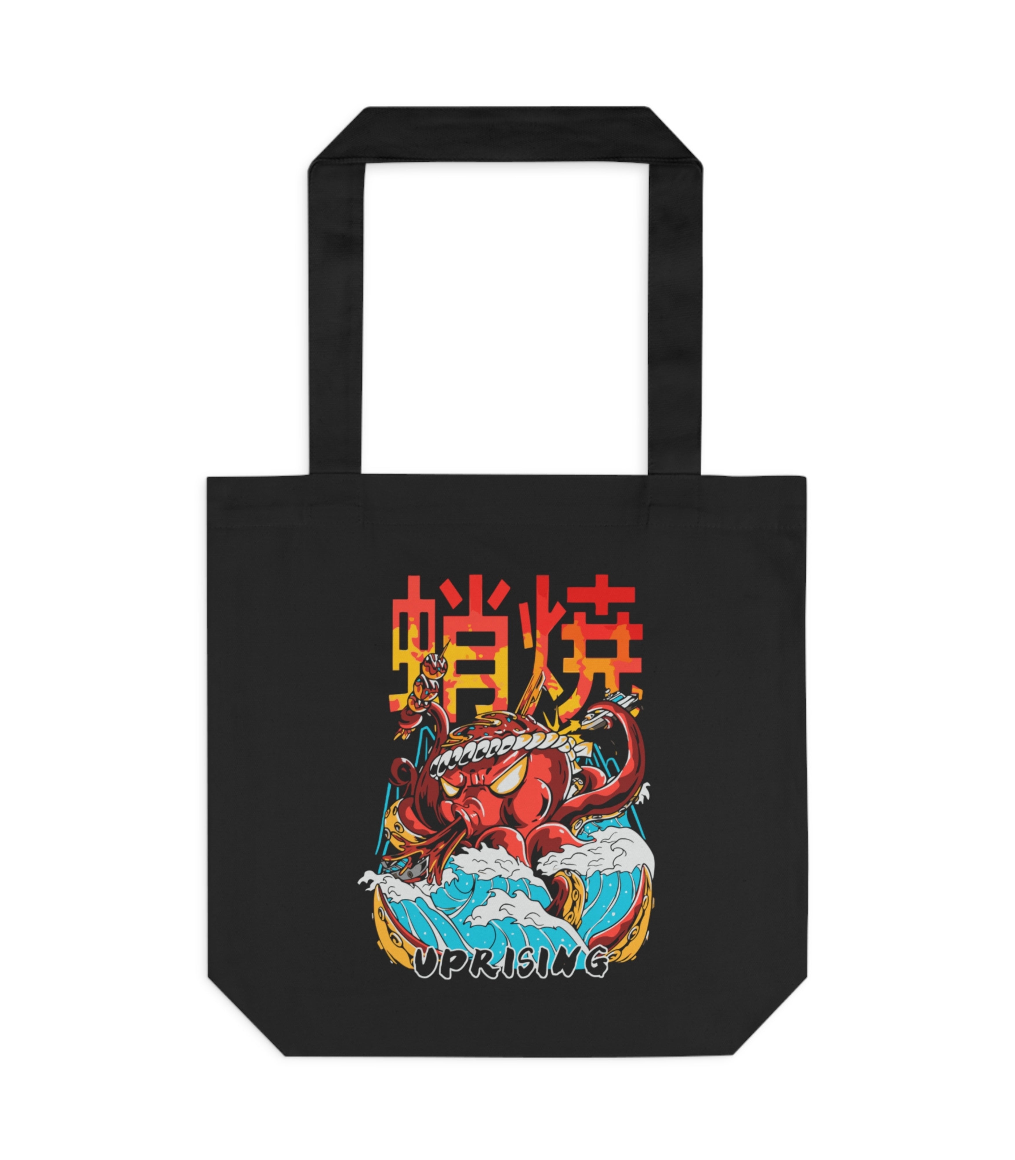Uprising Octopus Retro Japanese Tote Bag