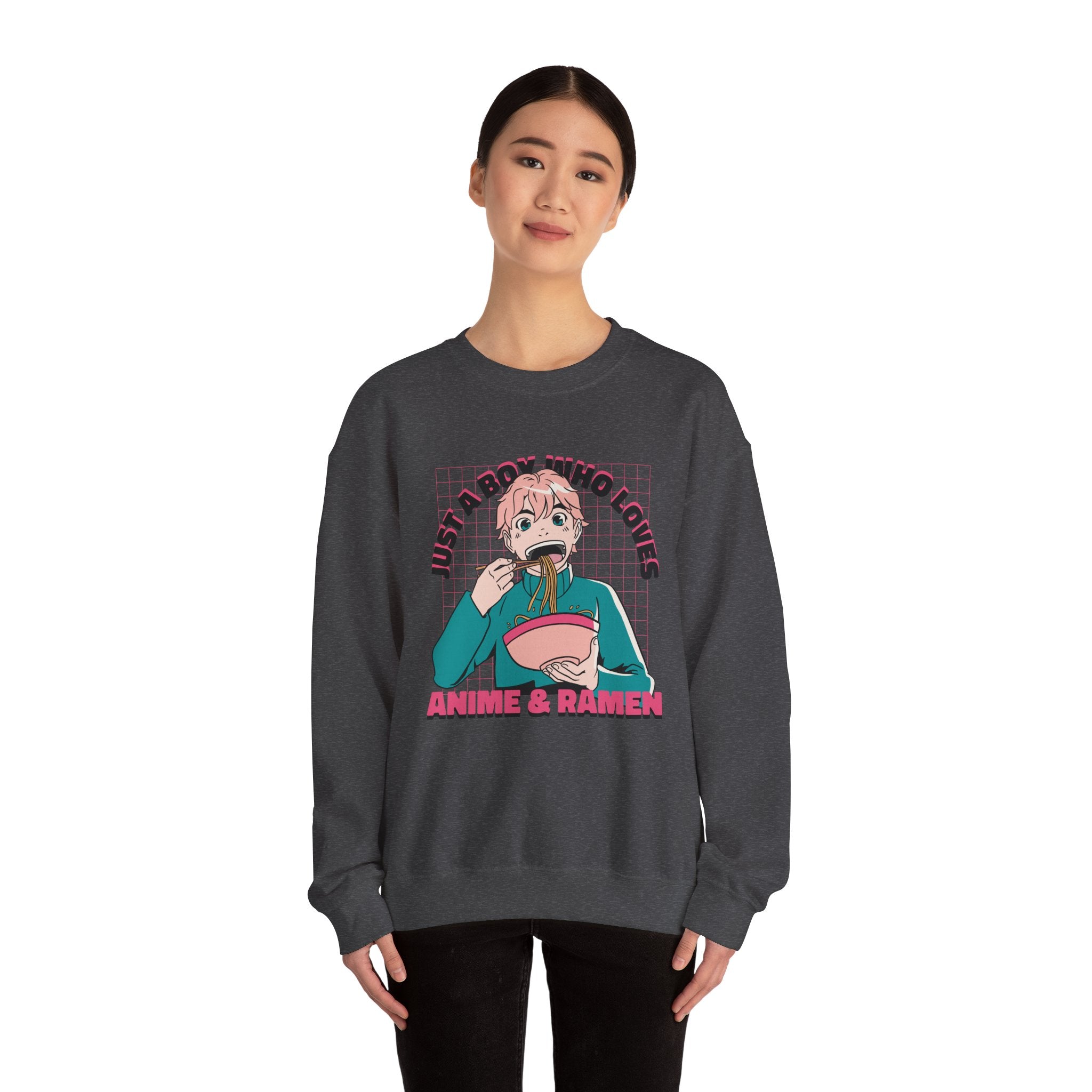Just A Boy Who loves Anime and Ramen Sweatshirt