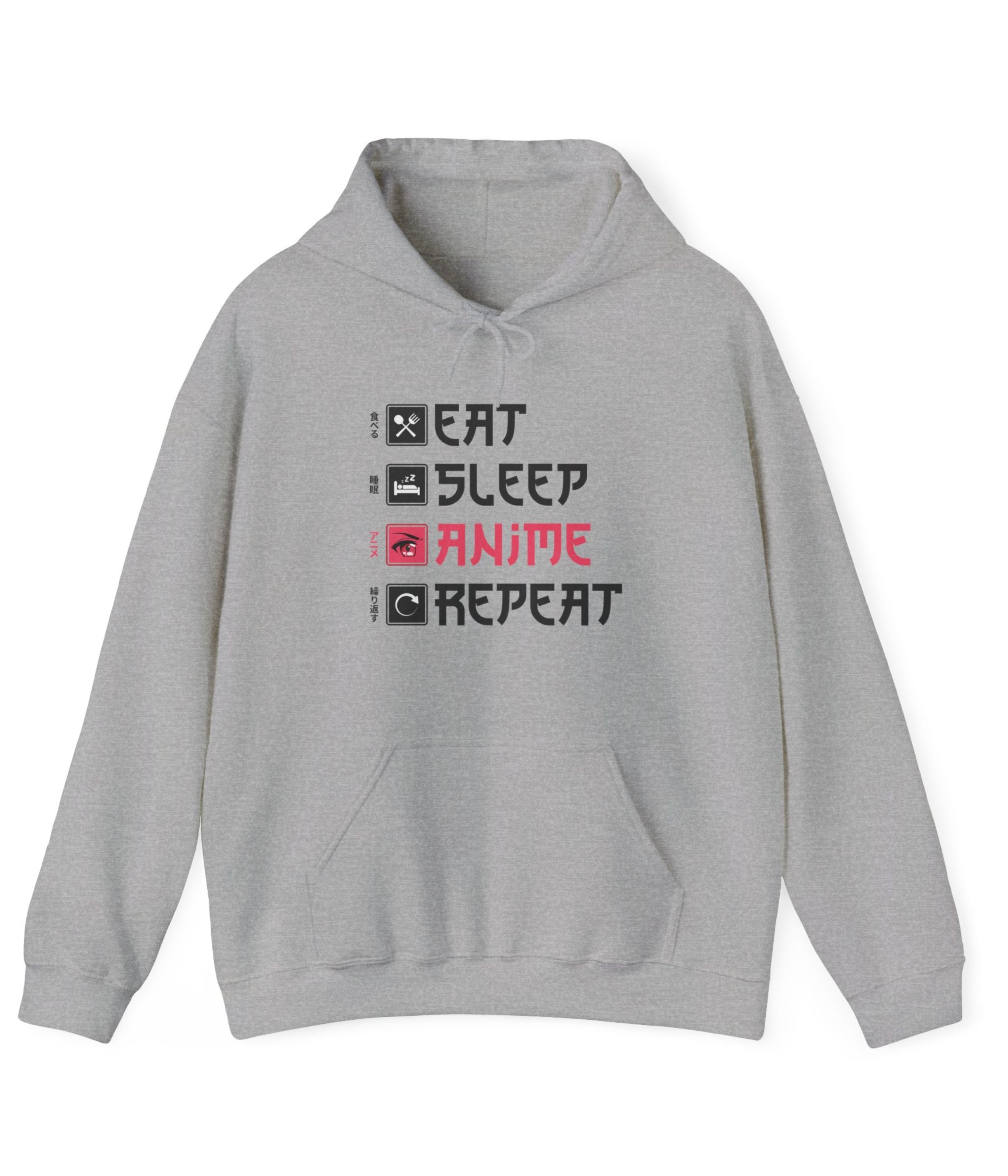 Eat Sleep Anime Repeat Hoodie