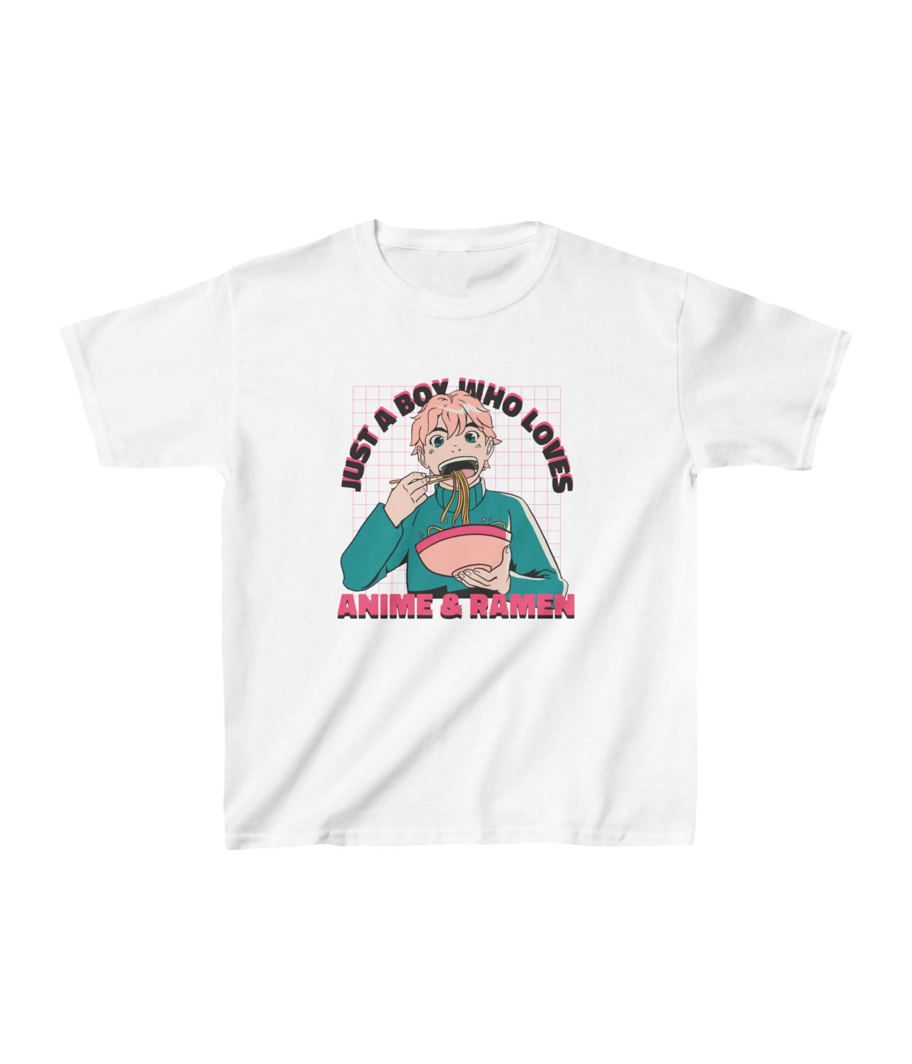 Just A Boy Who loves Anime and Ramen Kids Tee