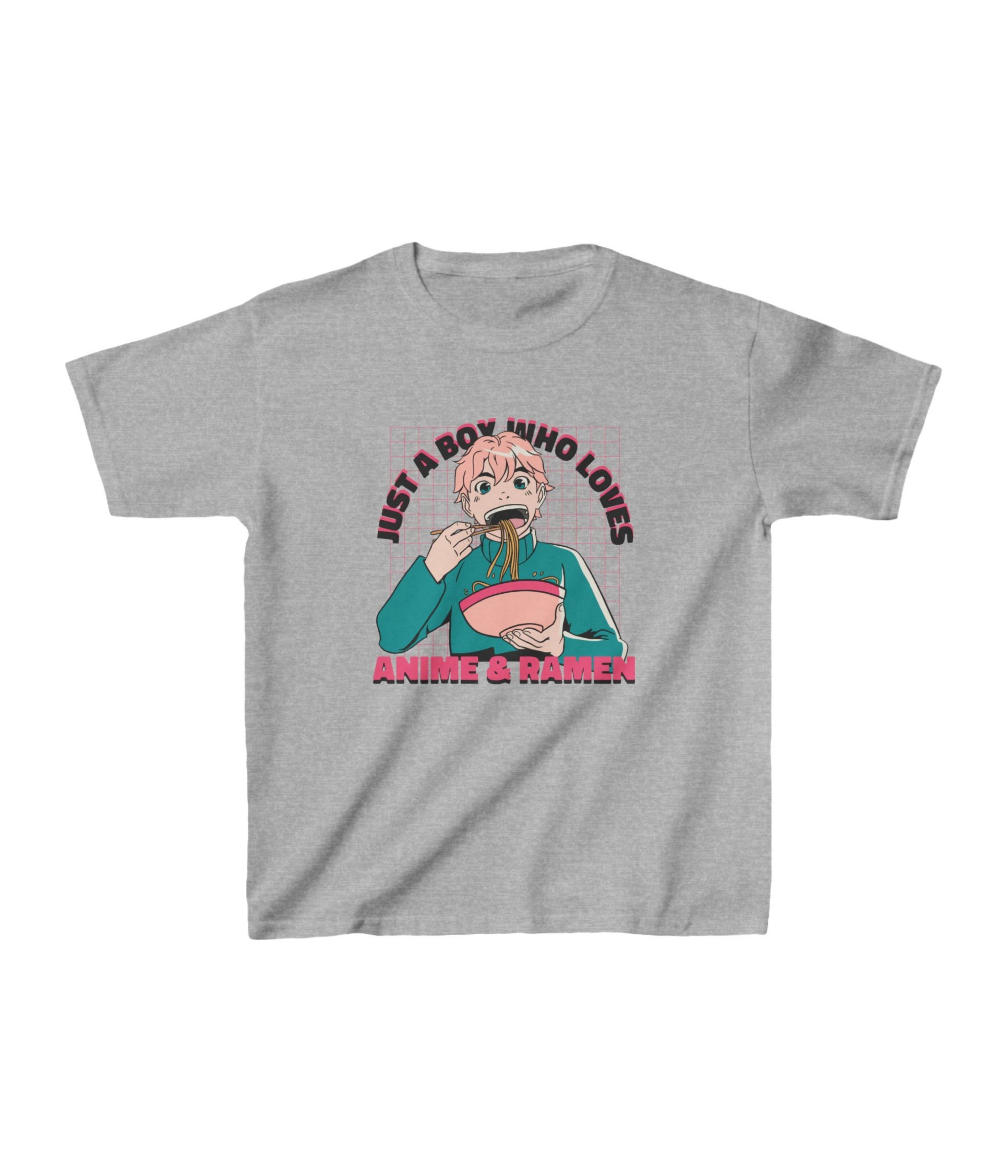 Just A Boy Who loves Anime and Ramen Kids Tee
