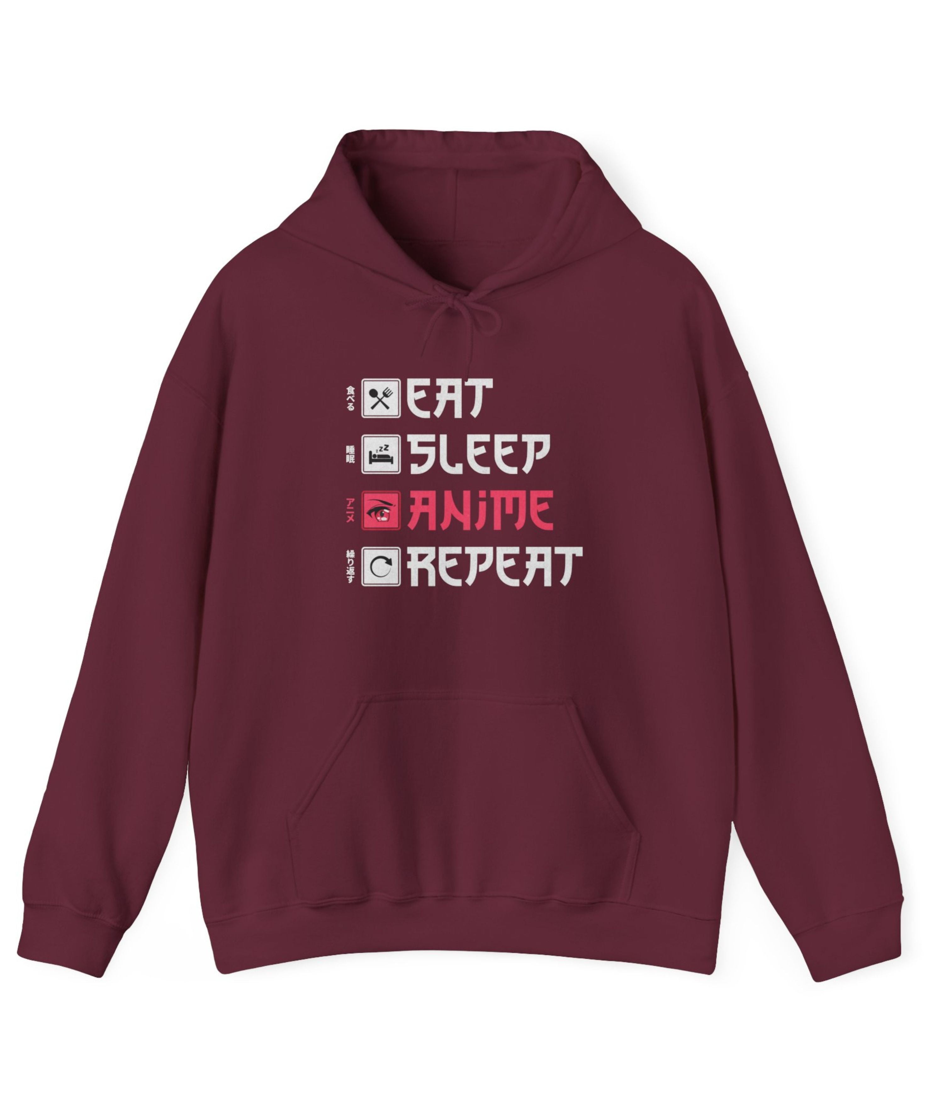 Eat Sleep Anime Repeat Hoodie
