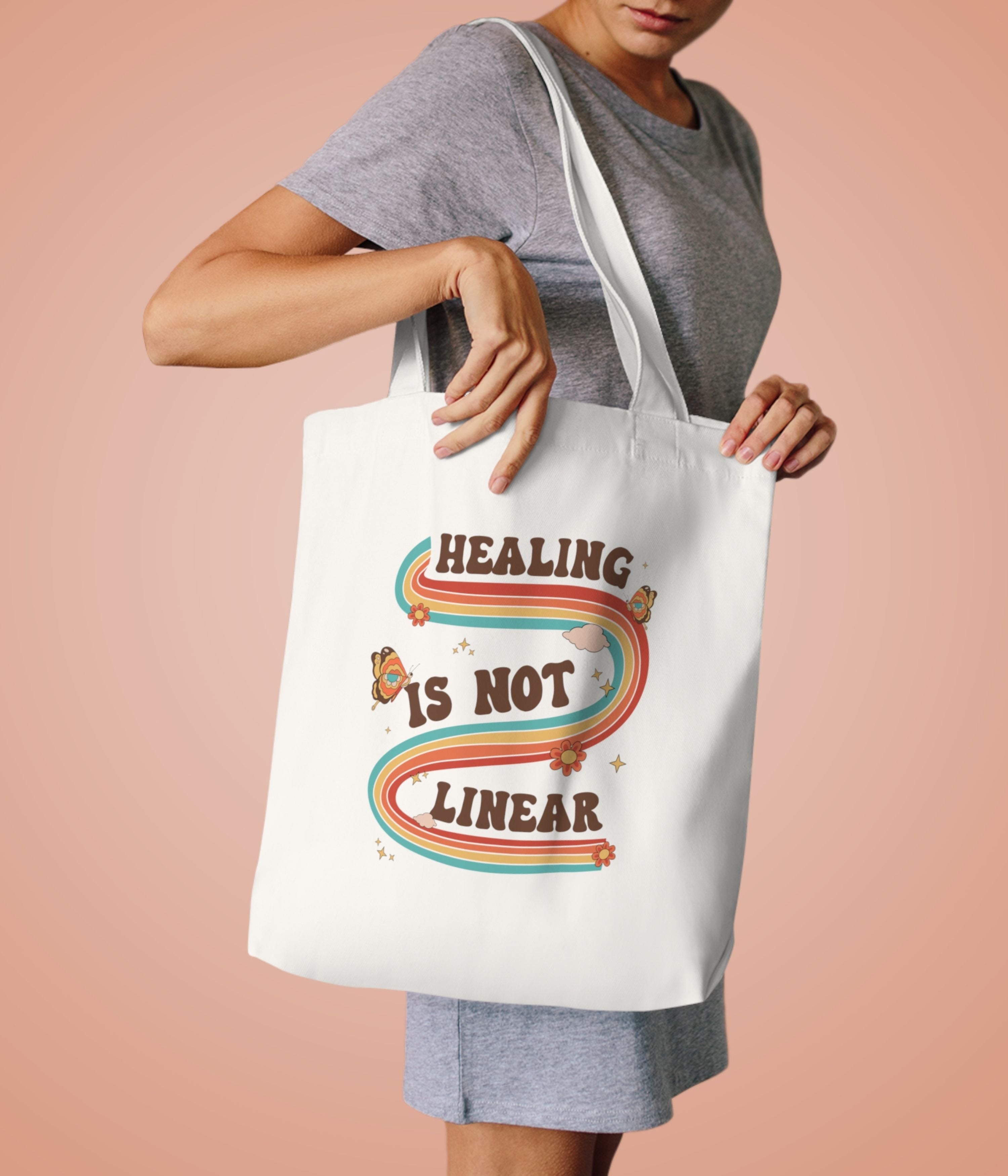 Healing is not linear Tote Bag