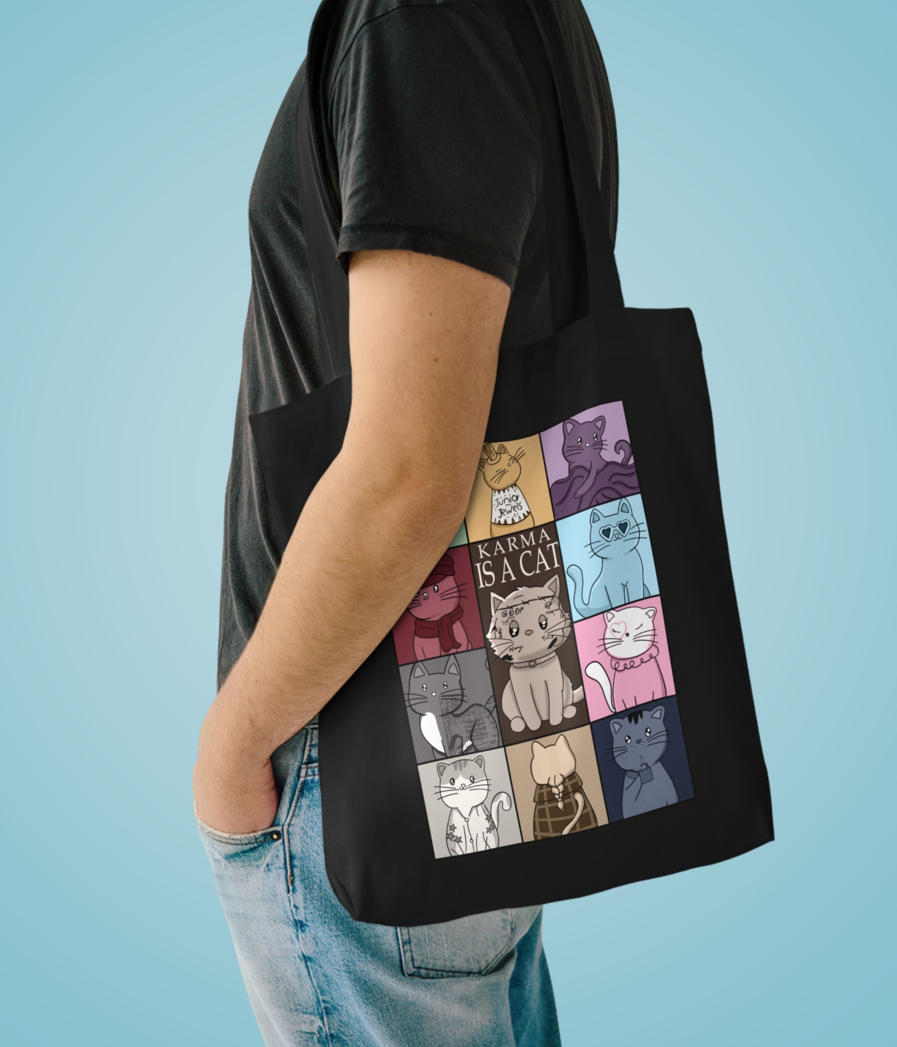 Karma Is a Cat Tote Bag