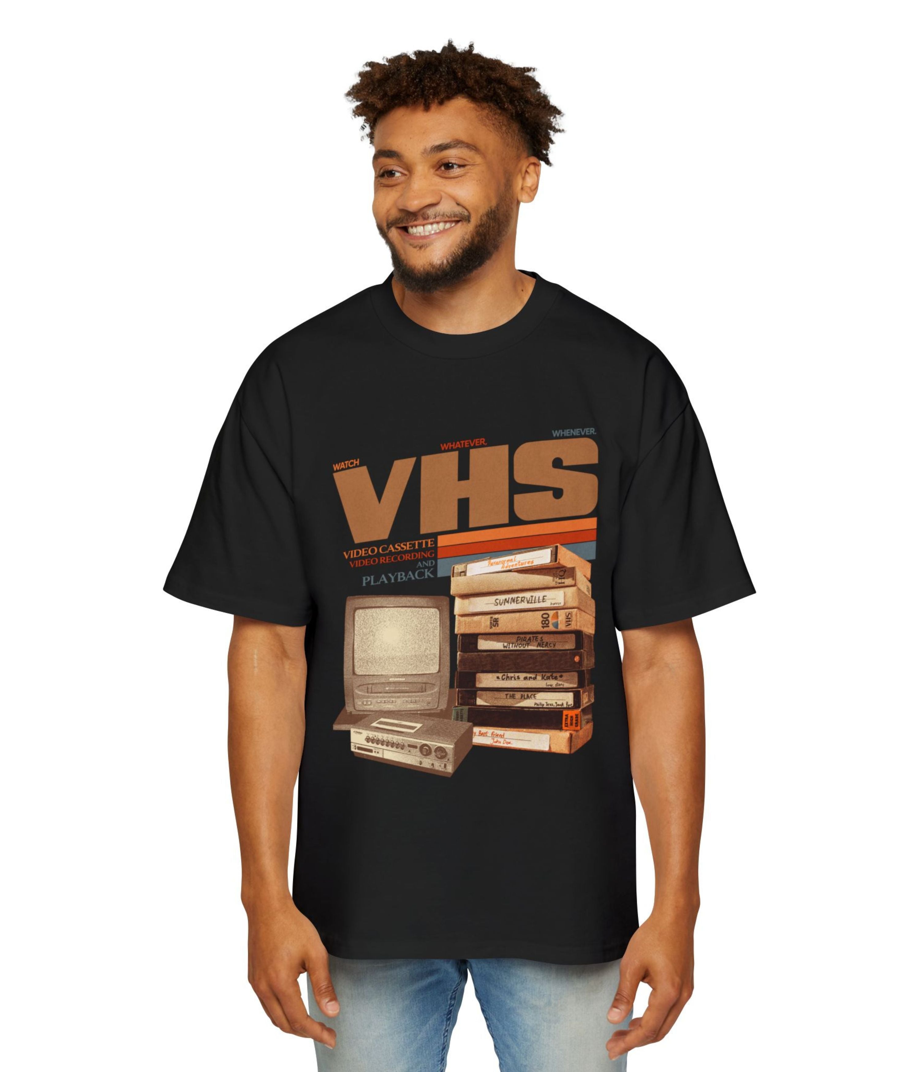 Vintage VHS tapes Oversized Tee