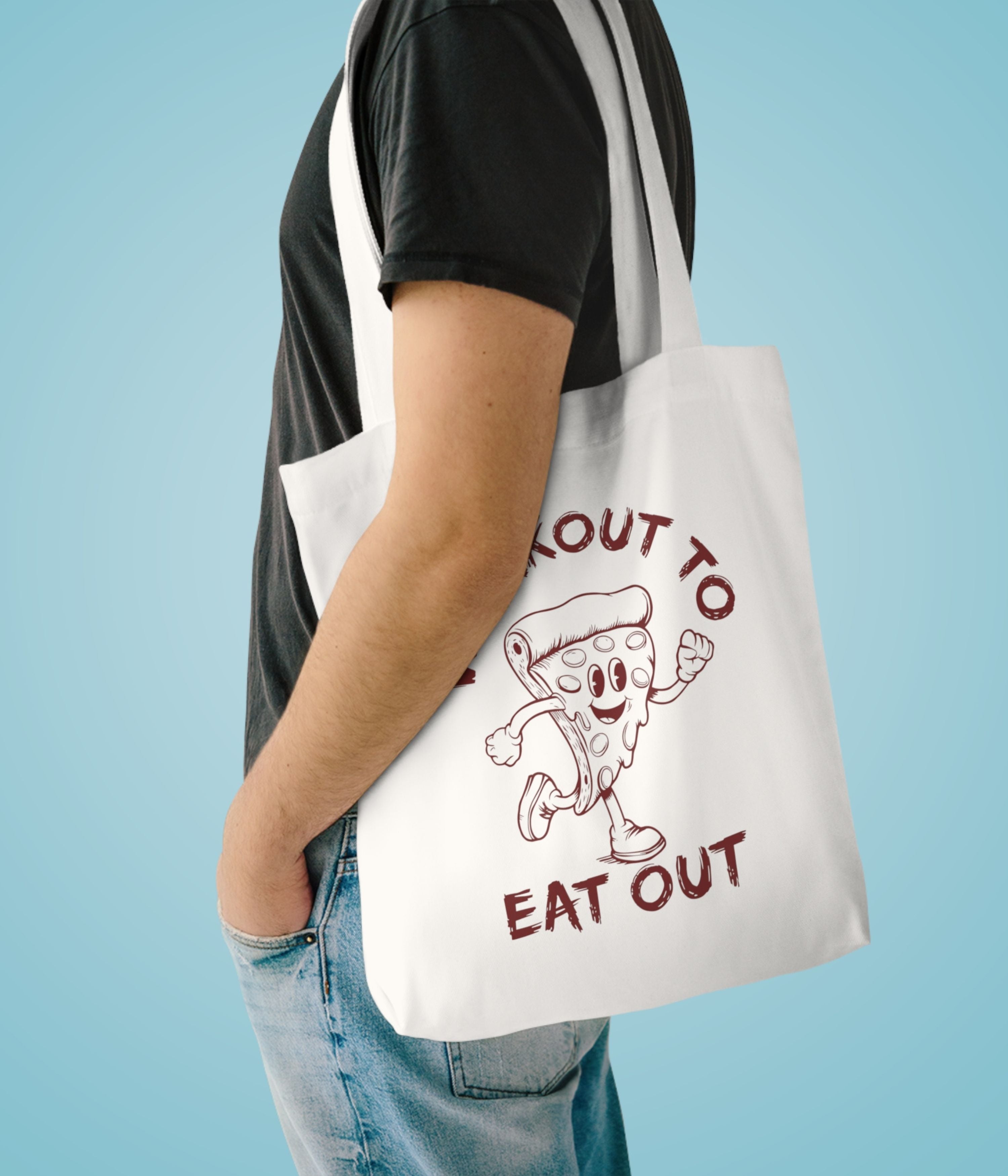 Workout To Eat Out Tote Bag